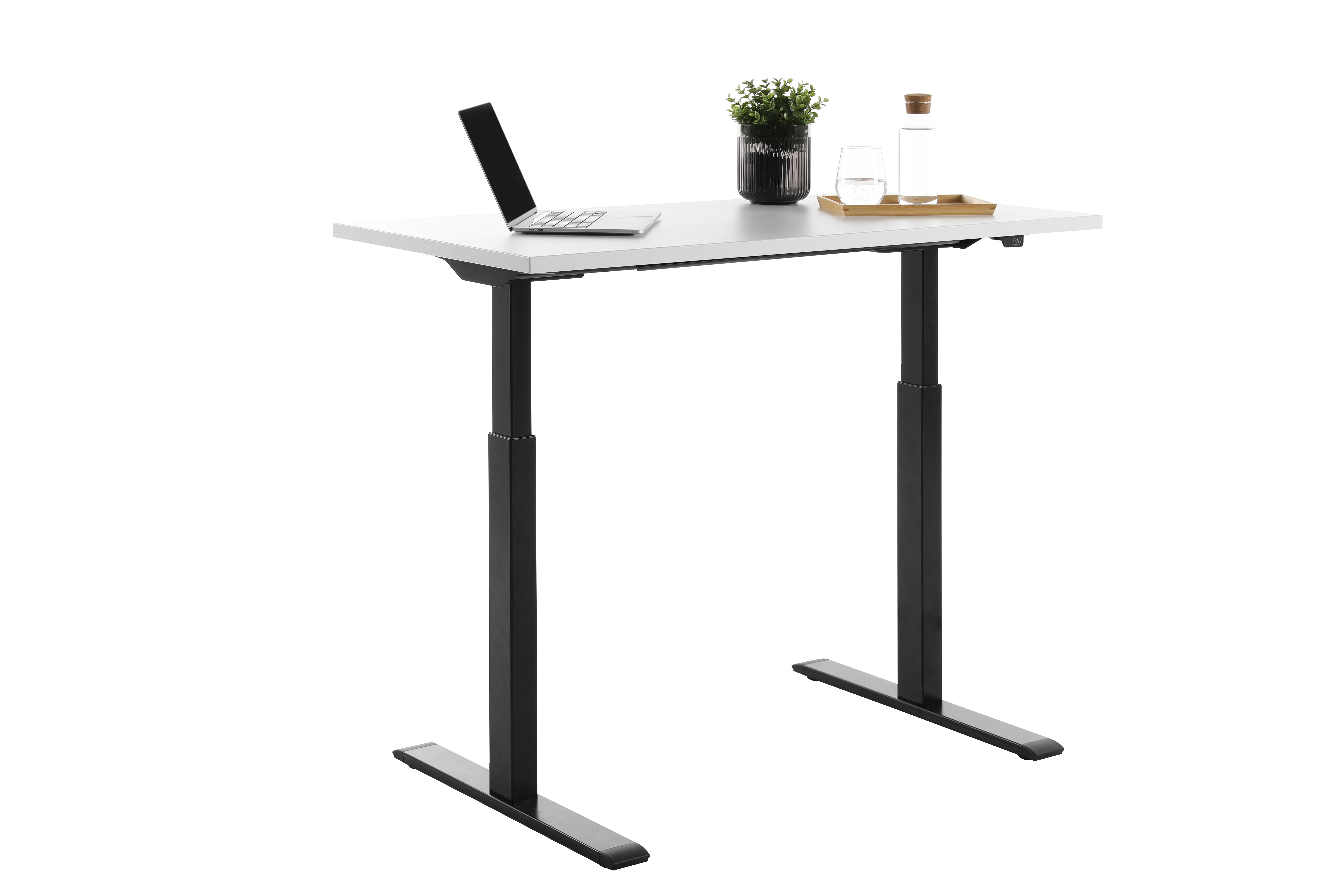 120 x 60 cm Schreibtisch Topstar Ergo E-Table höhenverstellbar - schwarz, weiss