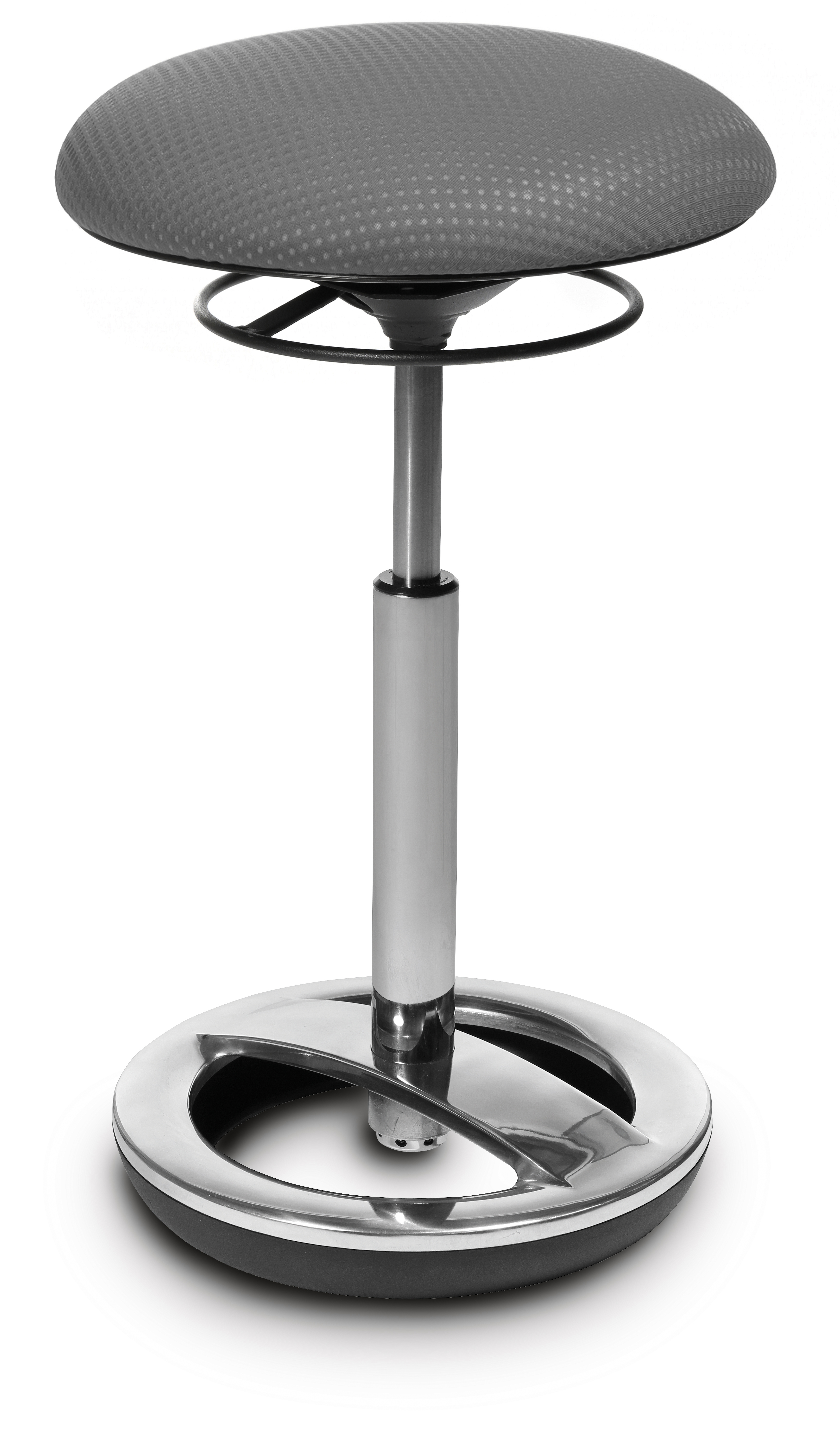 Stehhocker Topstar Sitness High Bob poliert grau