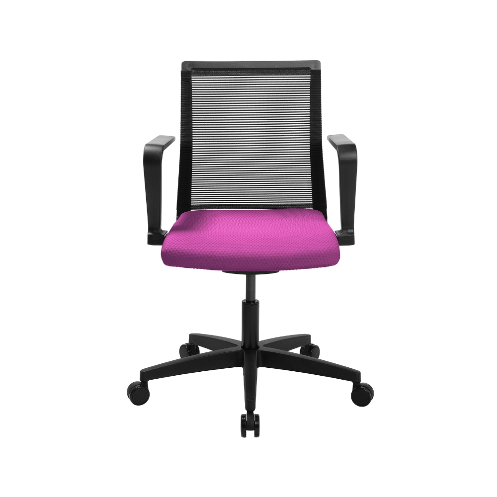 Home-Office Stuhl Sitness Smart Point violett mit fester Armlehne