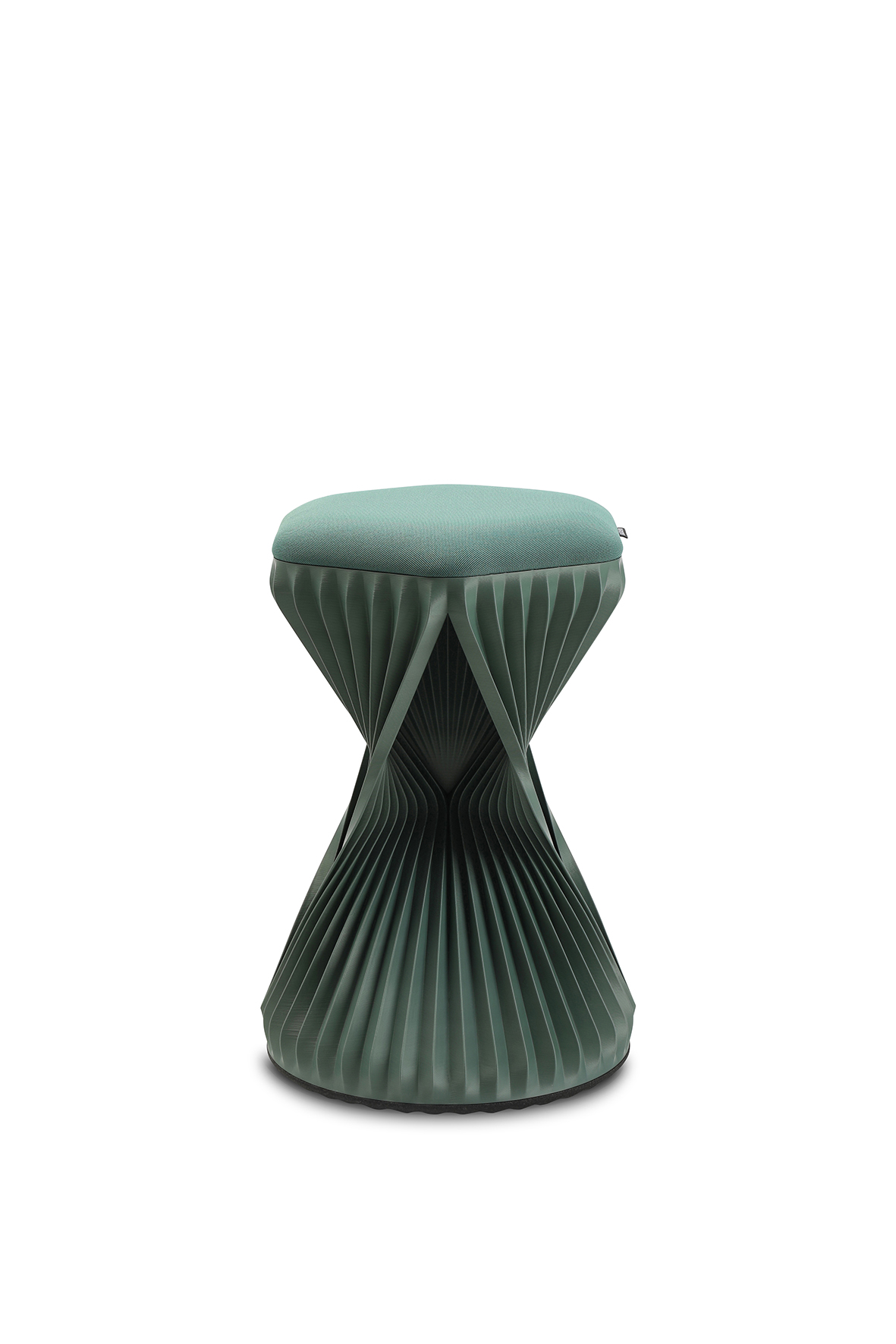 Designhocker W³D #wagnerdesignlab stoff grün 460mm