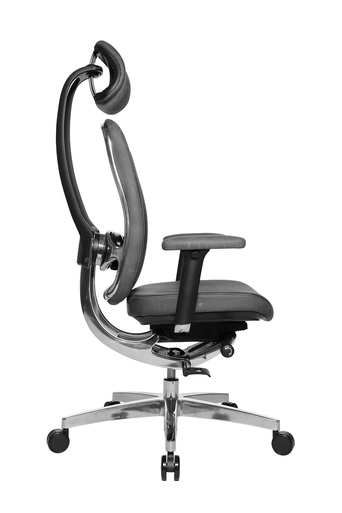 Premium Bürostuhl Wagner AluMedic Limited S grau Vintage