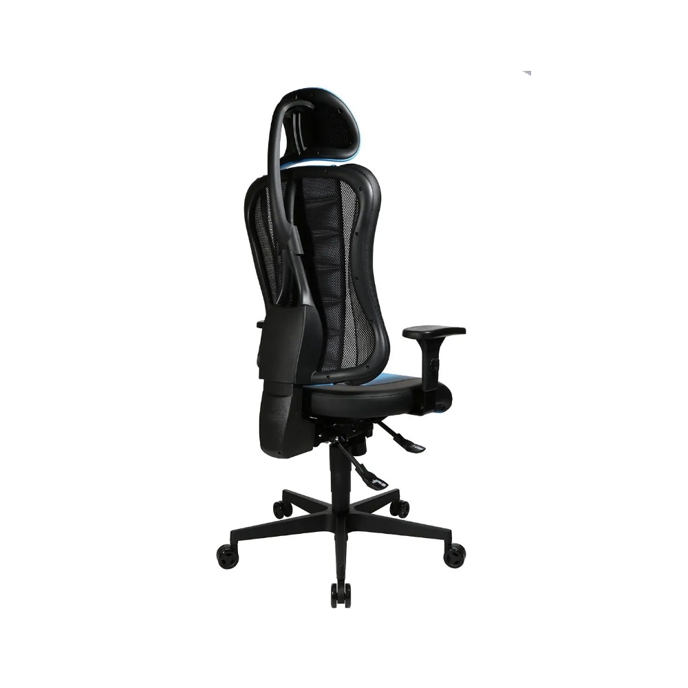 Gaming Stuhl Topstar Sitness RS hellblau mit höhenverstellbarer Armlehne/ mit Kopfstütze