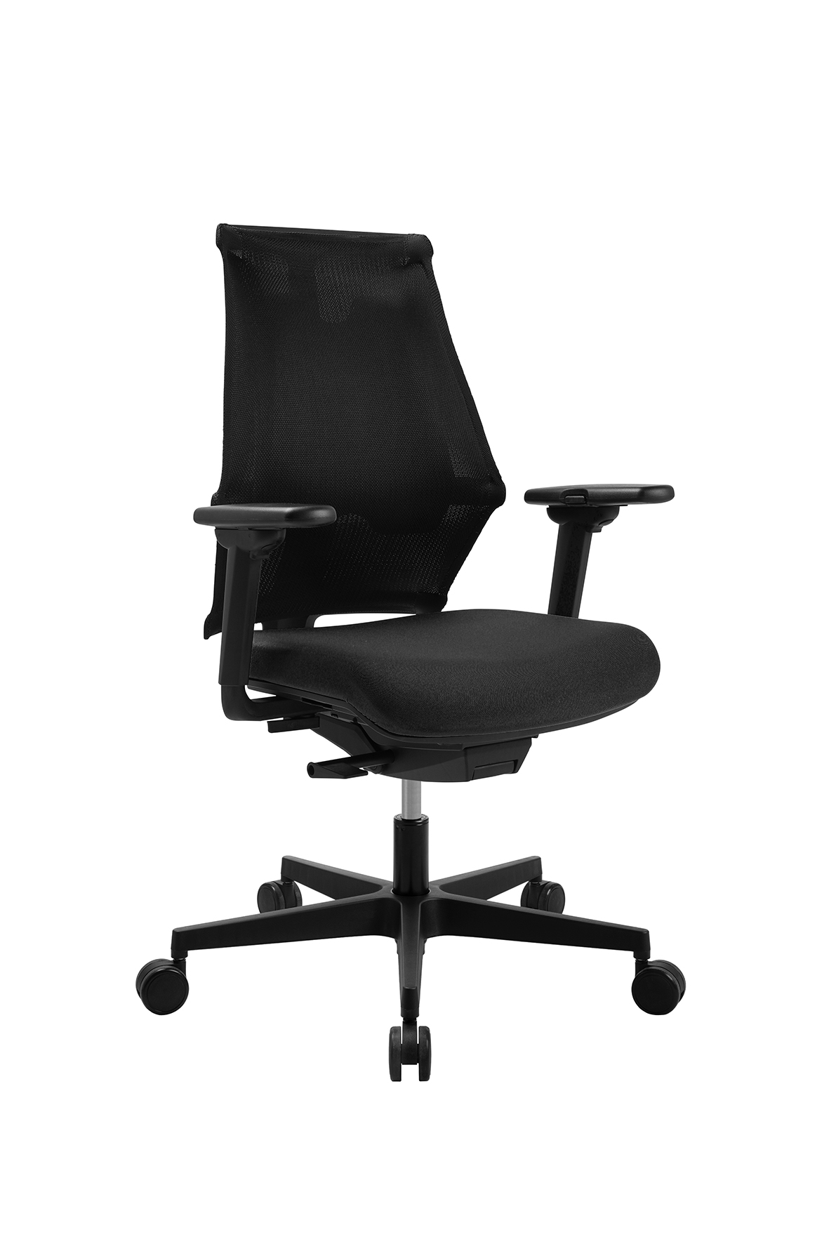Bürostuhl Topstar Sitness X Back, schwarz-schwarz, Fußkreuz schwarz