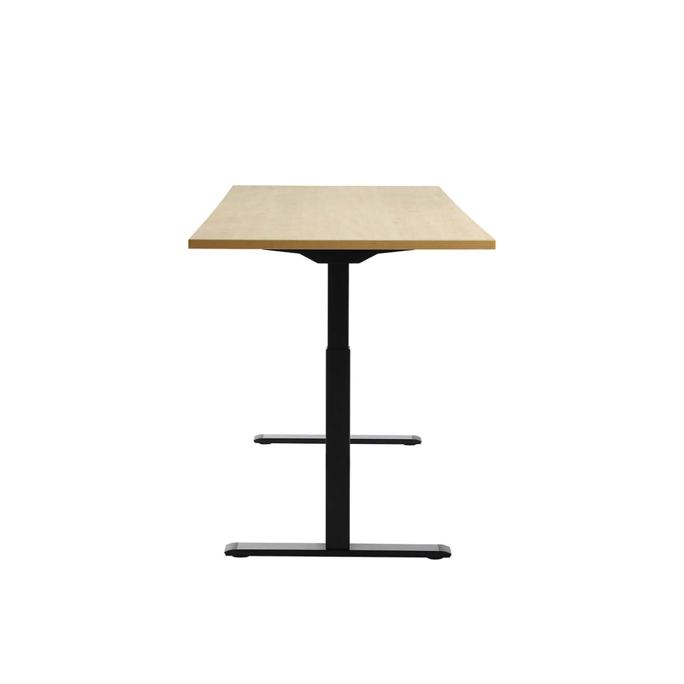 180 x 80 cm Höhenverstellbarer Schreibtisch Topstar Ergo E-Table - schwarz, Ahorn