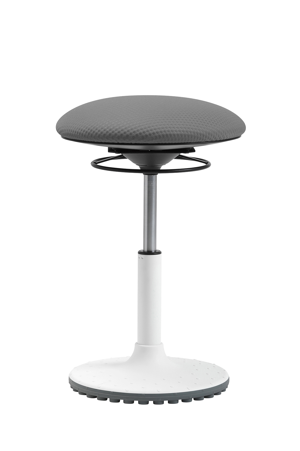living chairs "Move" Sitzhocker weiss/dunkelgrau