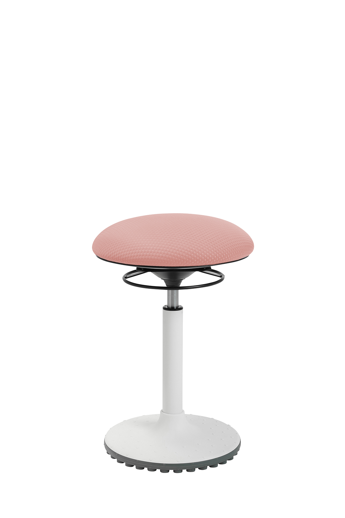 living chairs "Move" high Stehhocker weiss/zartrosa