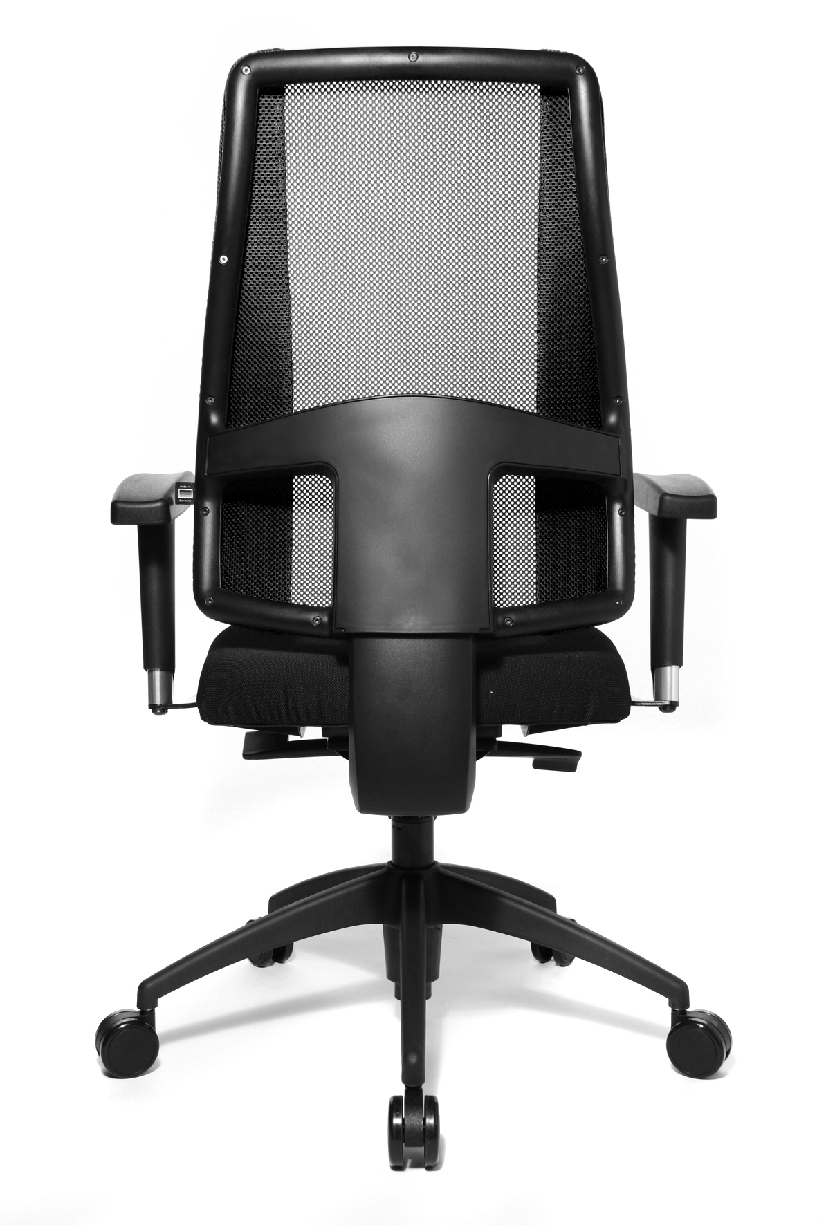 Damen Bürostuhl Topstar Lady Sitness Deluxe schwarz mit Kunststoff-Fußkreuz