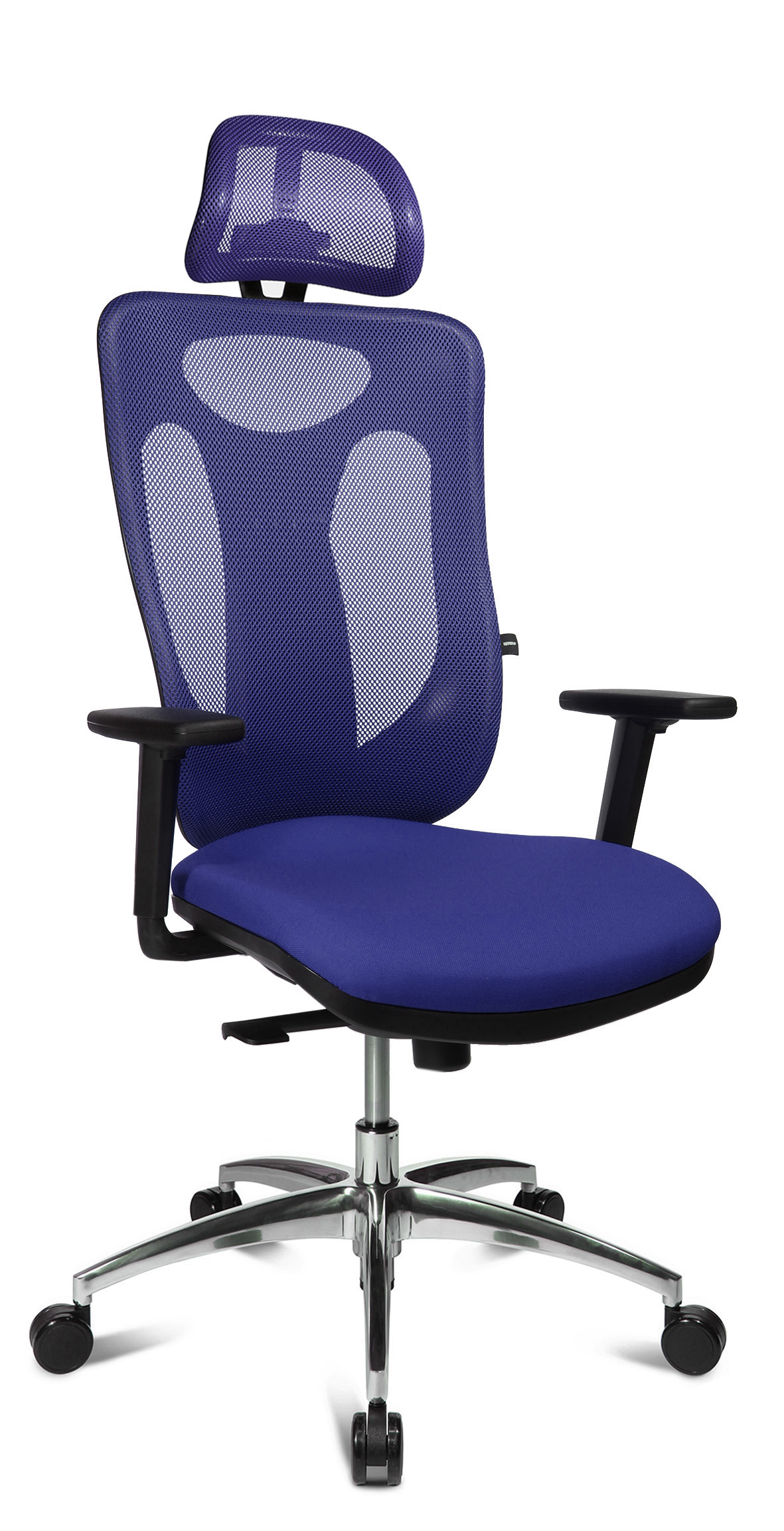Home-Office Stuhl Sitness Net Pro blau inkl. Kopfstütze