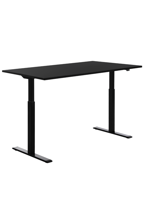 160 x 80 cm Schreibtisch Topstar Color Ergo E-Table schwarz, höhenverstellbar