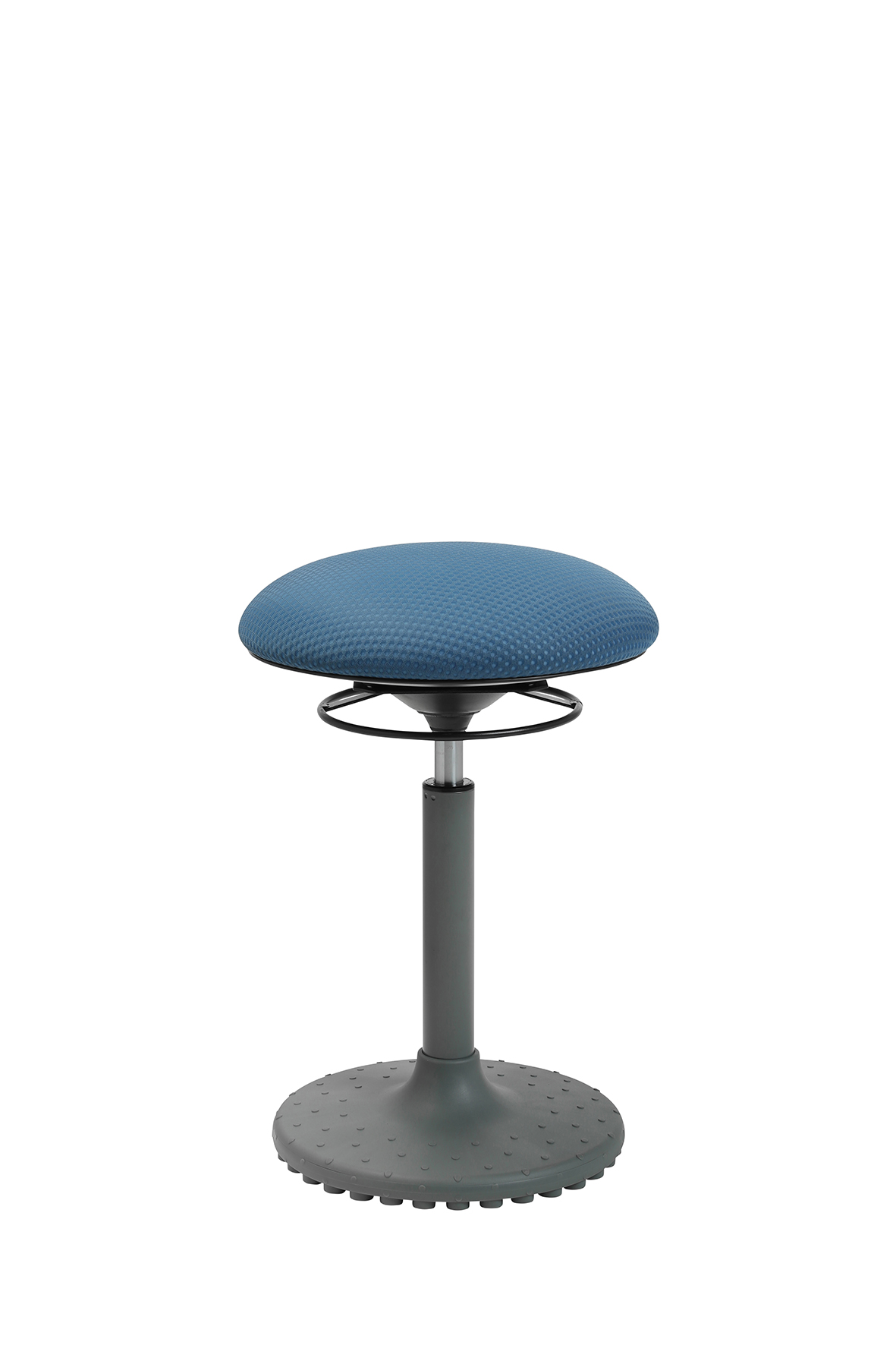 living chairs "Move" high Stehhocker grau/petrolblau