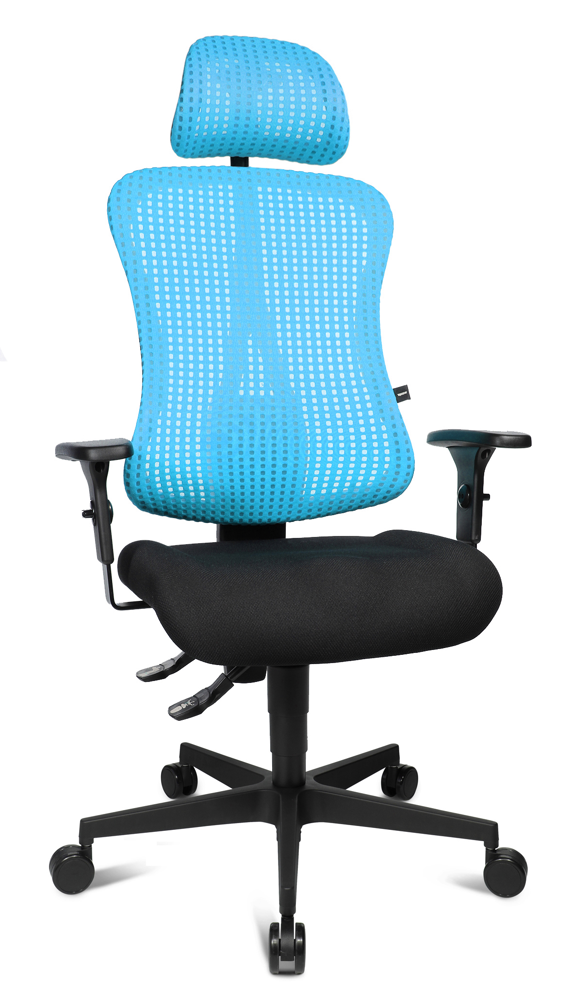 Bürostuhl Topstar Sitness 90 mit Kopfstütze hellblau