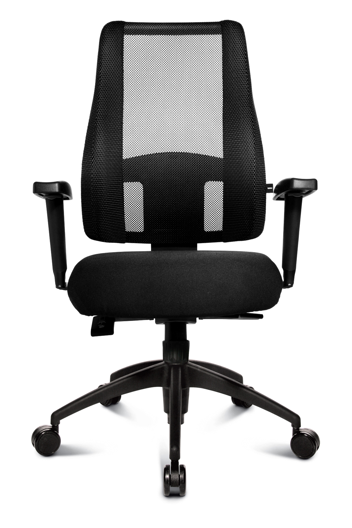 Damen Bürostuhl Topstar Lady Sitness Deluxe schwarz mit Kunststoff-Fußkreuz
