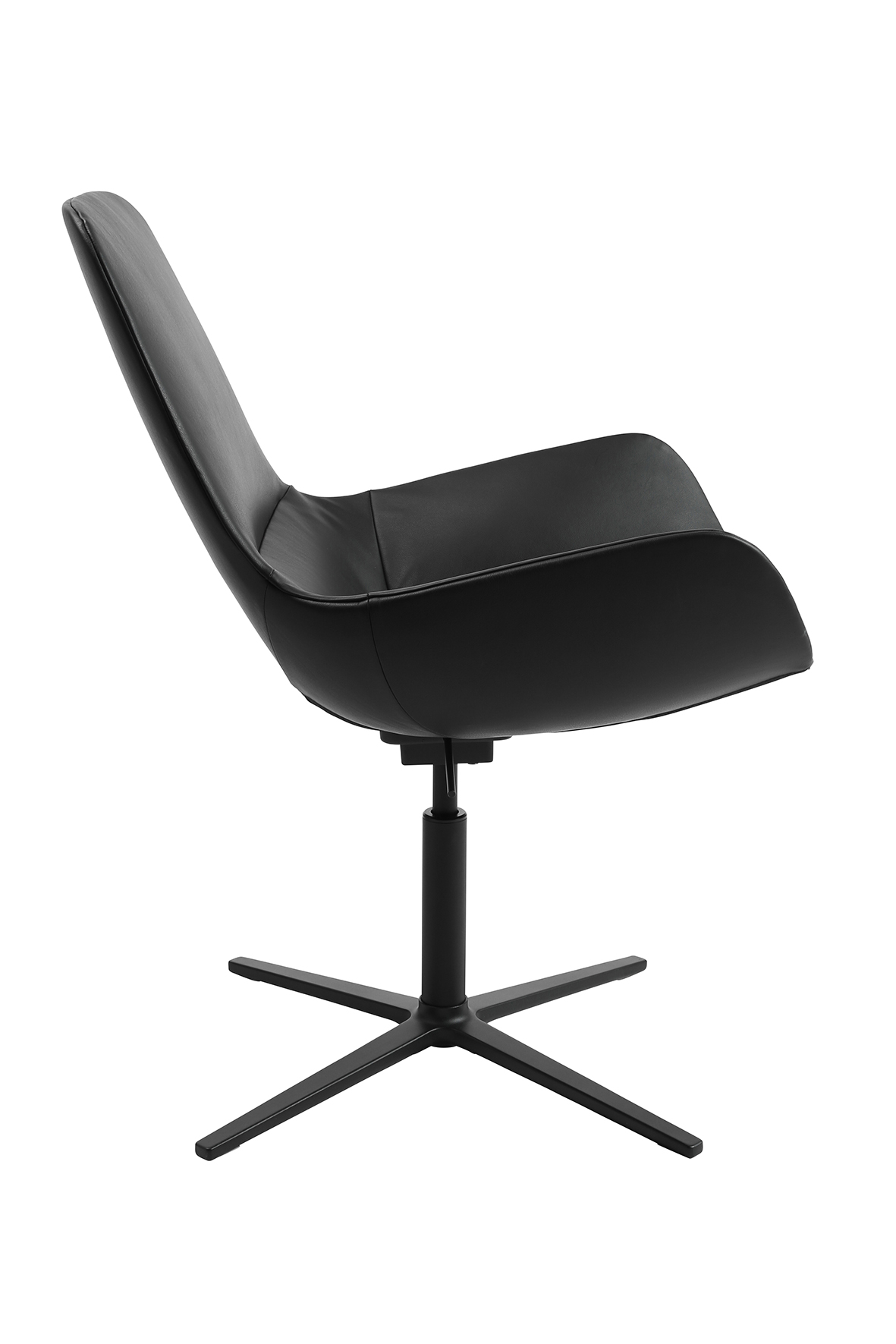 Loungesessel Wagner W-Club low Leder schwarz