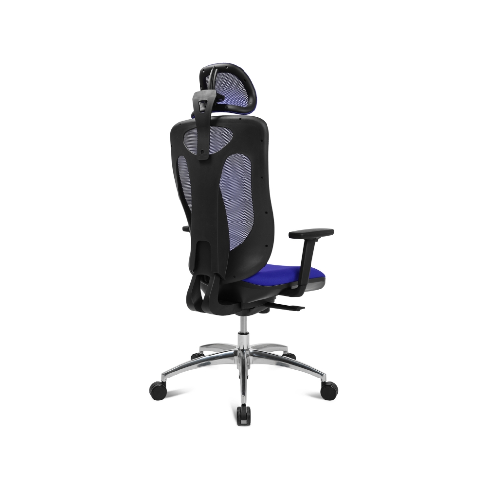 Home-Office Stuhl Sitness Net Pro blau inkl. Kopfstütze