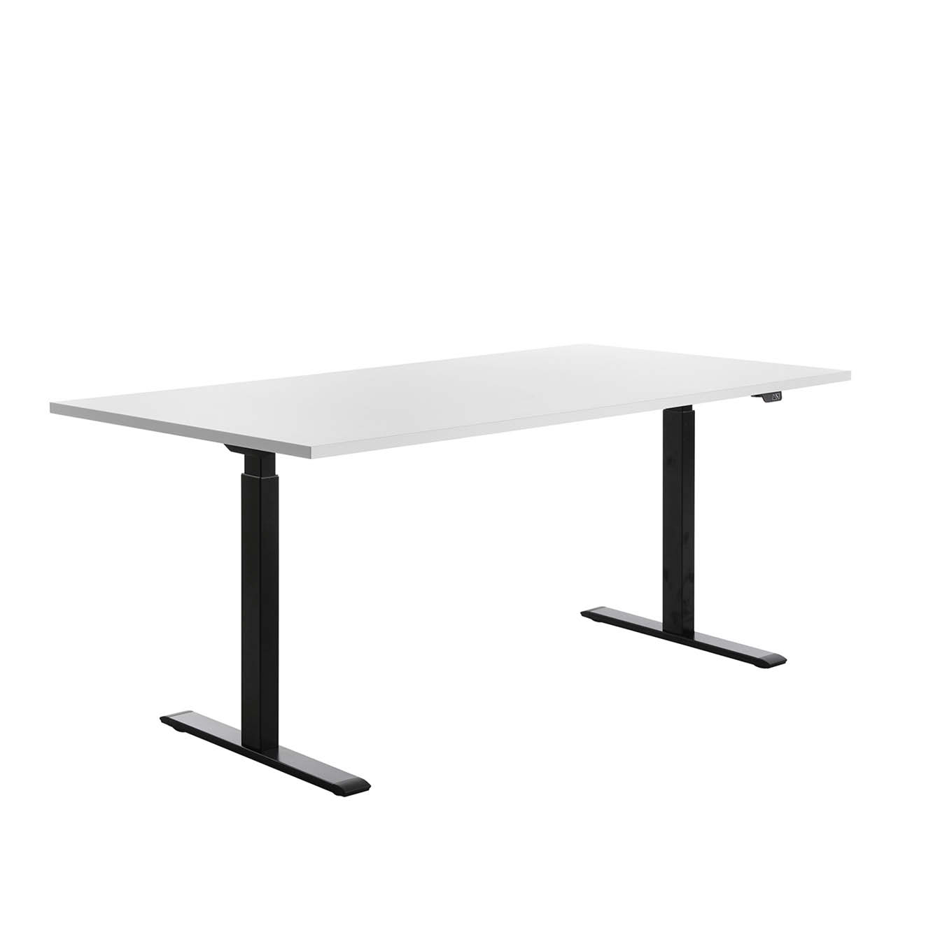 180 x 80 cm Schreibtisch Topstar Ergo E-Table höhenverstellbar - schwarz, weiss