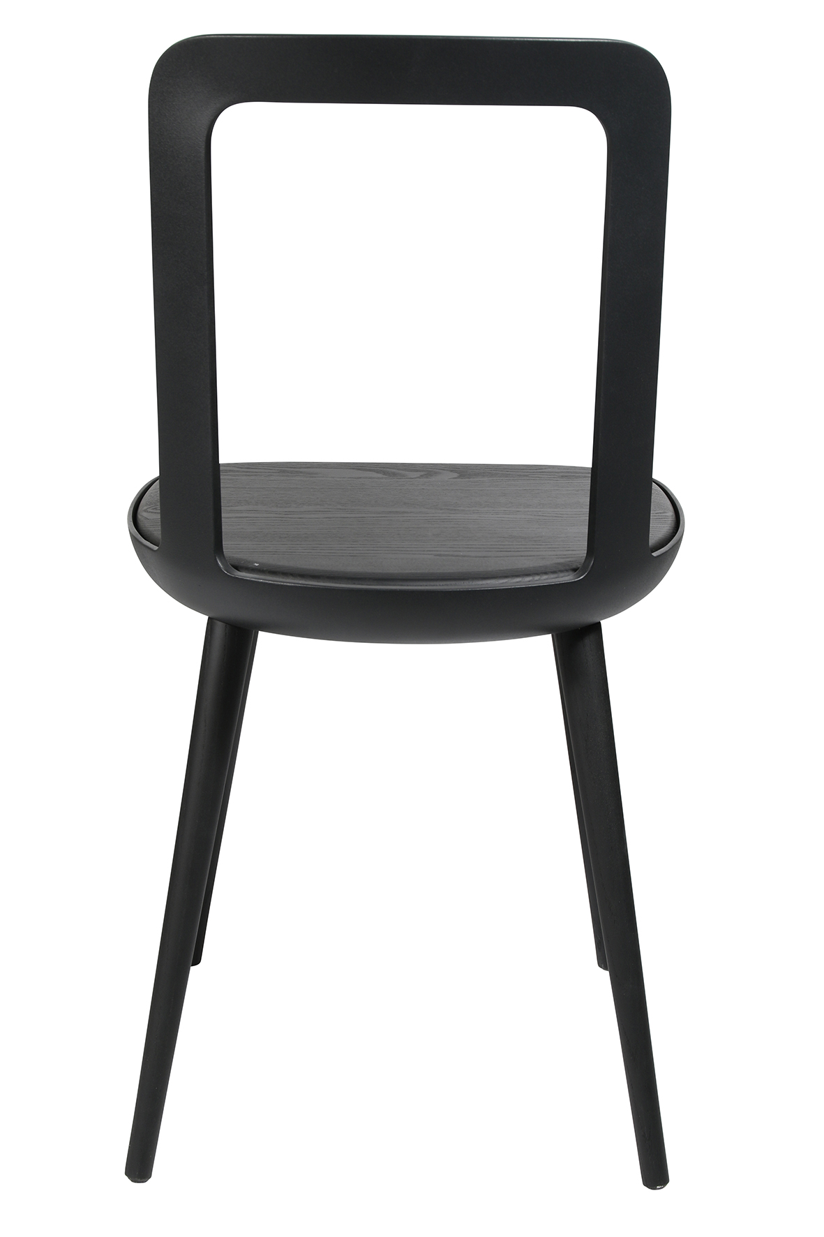 Esszimmerstuhl Wagner W-2020 Chair charcoal black, Beine lackiert
