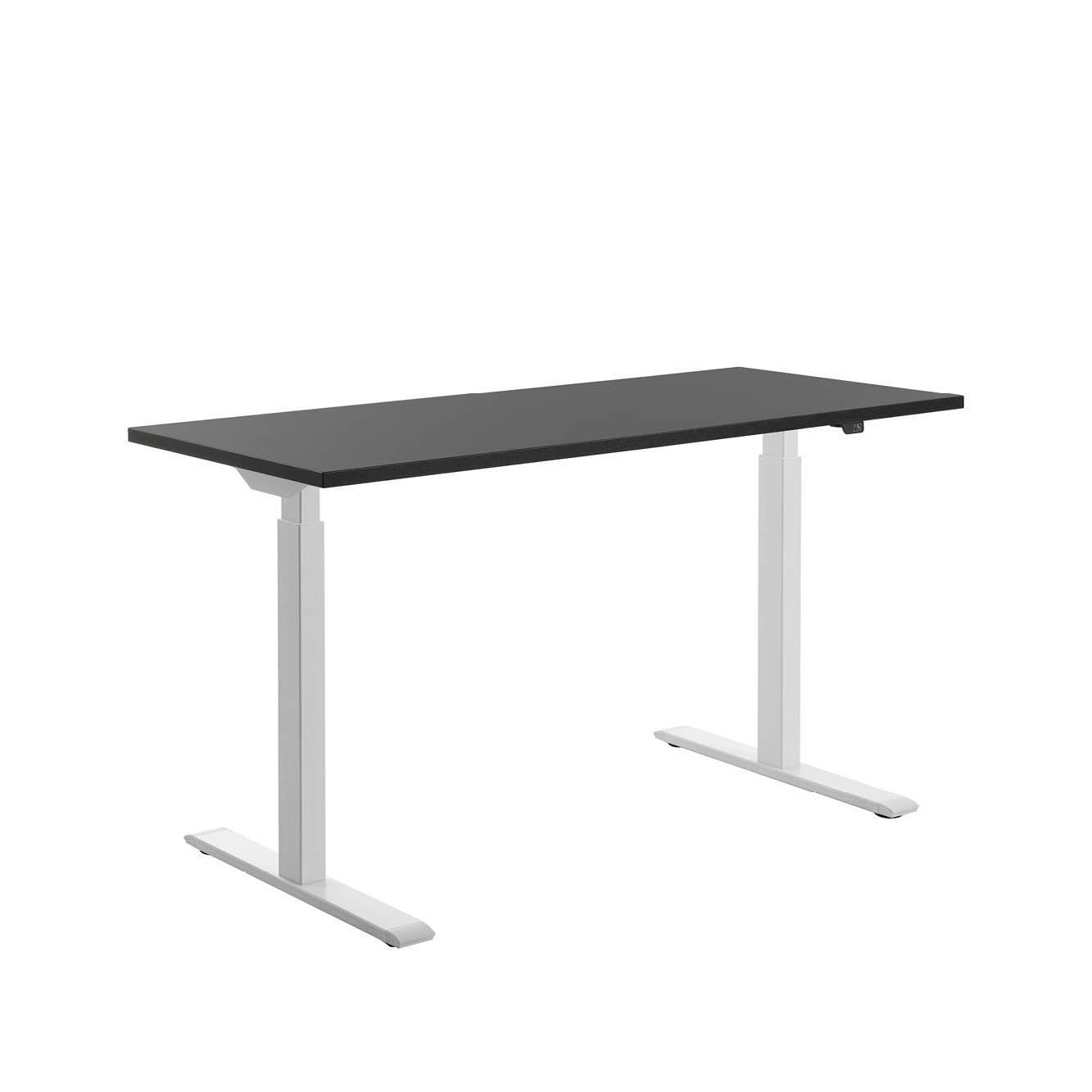 140 x 60 cm Schreibtisch Topstar Ergo E-Table höhenverstellbar - weiss, schwarz
