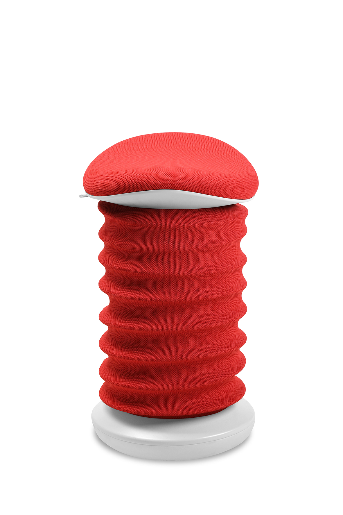 Lifestyle-Hocker Topstar Sitness 4D rot-weiß