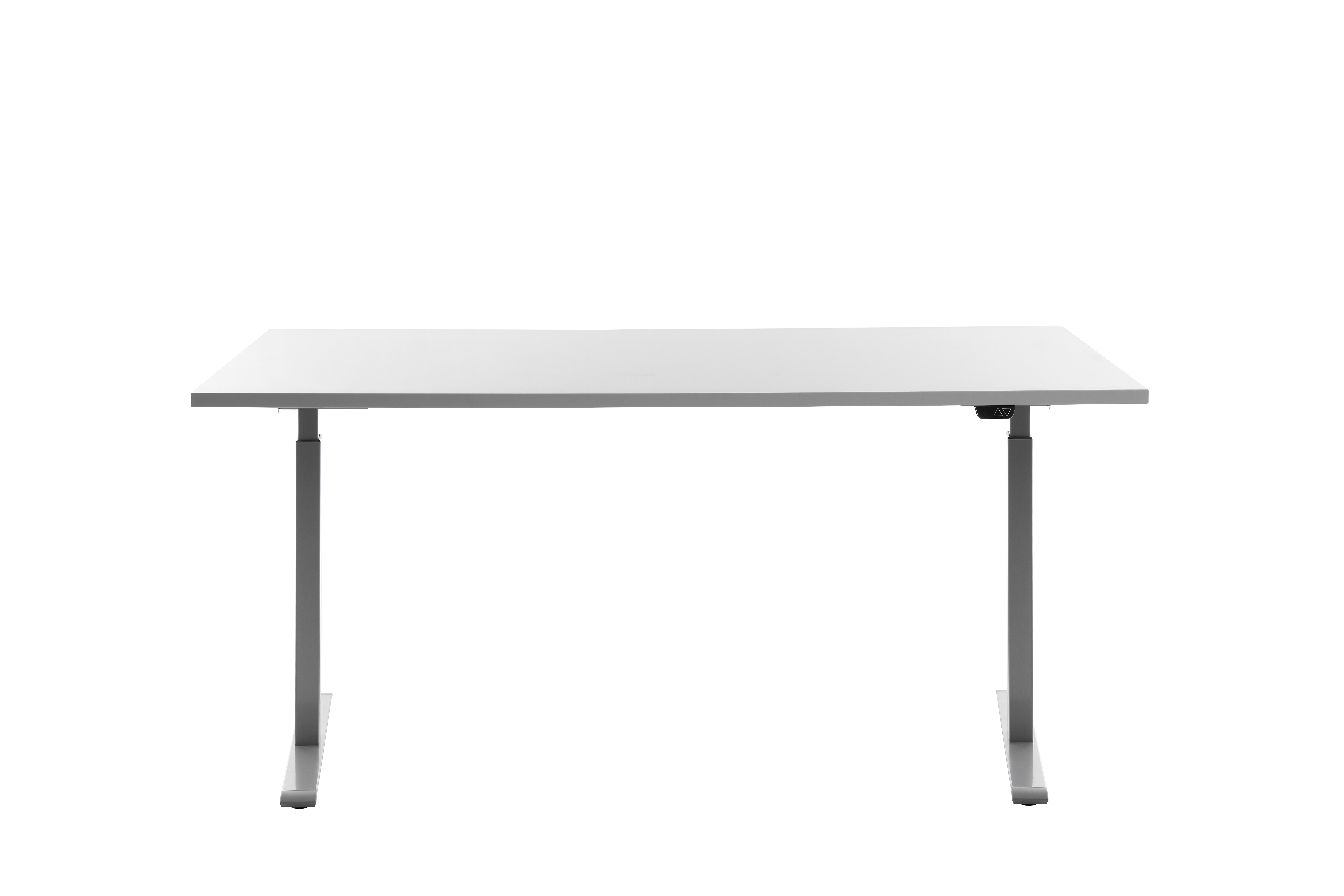 160 x 80 cm Schreibtisch Topstar Ergo E-Table höhenverstellbar - grau, weiss
