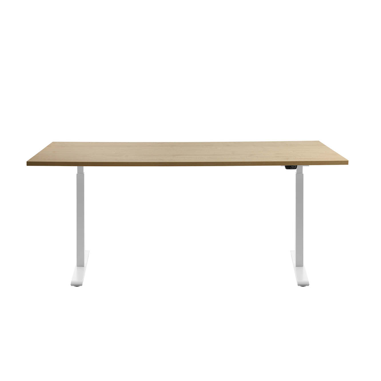 180 x 80 cm Höhenverstellbarer Schreibtisch Topstar Ergo E-Table - weiss, Ahorn