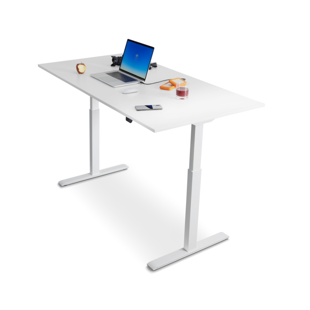 Schreibtisch Topstar Ergo E-Table höhenverstellbar 160 x 80 cm - weiss, weiss