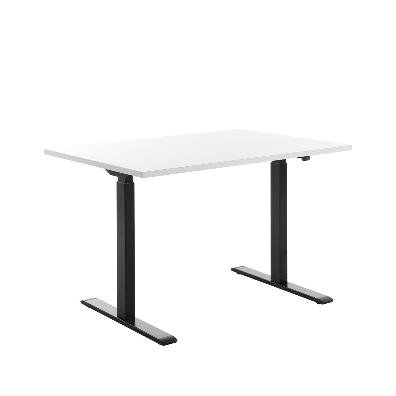 120 x 80 cm Schreibtisch Topstar Ergo E-Table höhenverstellbar - schwarz, weiss