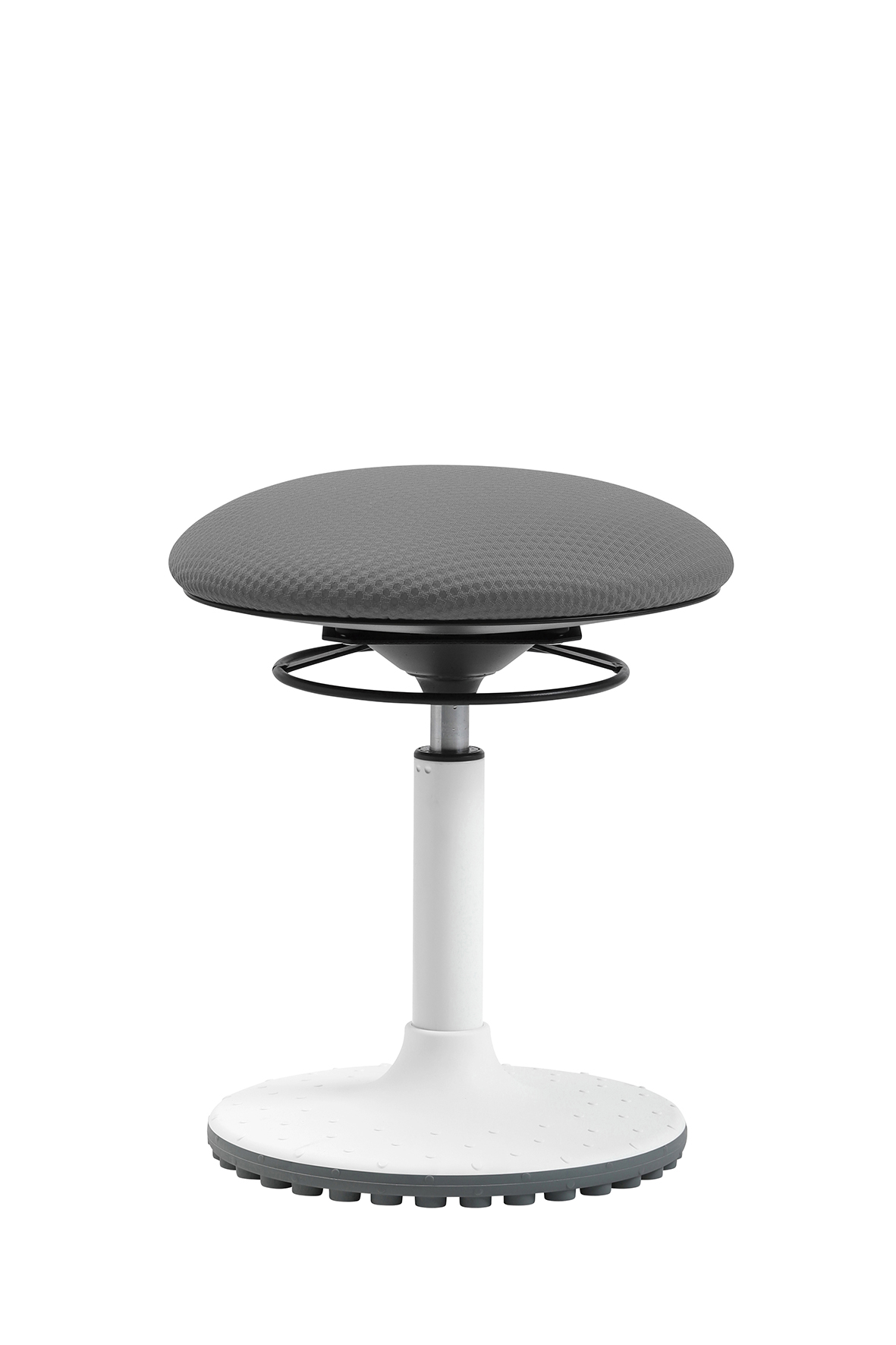 living chairs "Move" Sitzhocker weiss/dunkelgrau