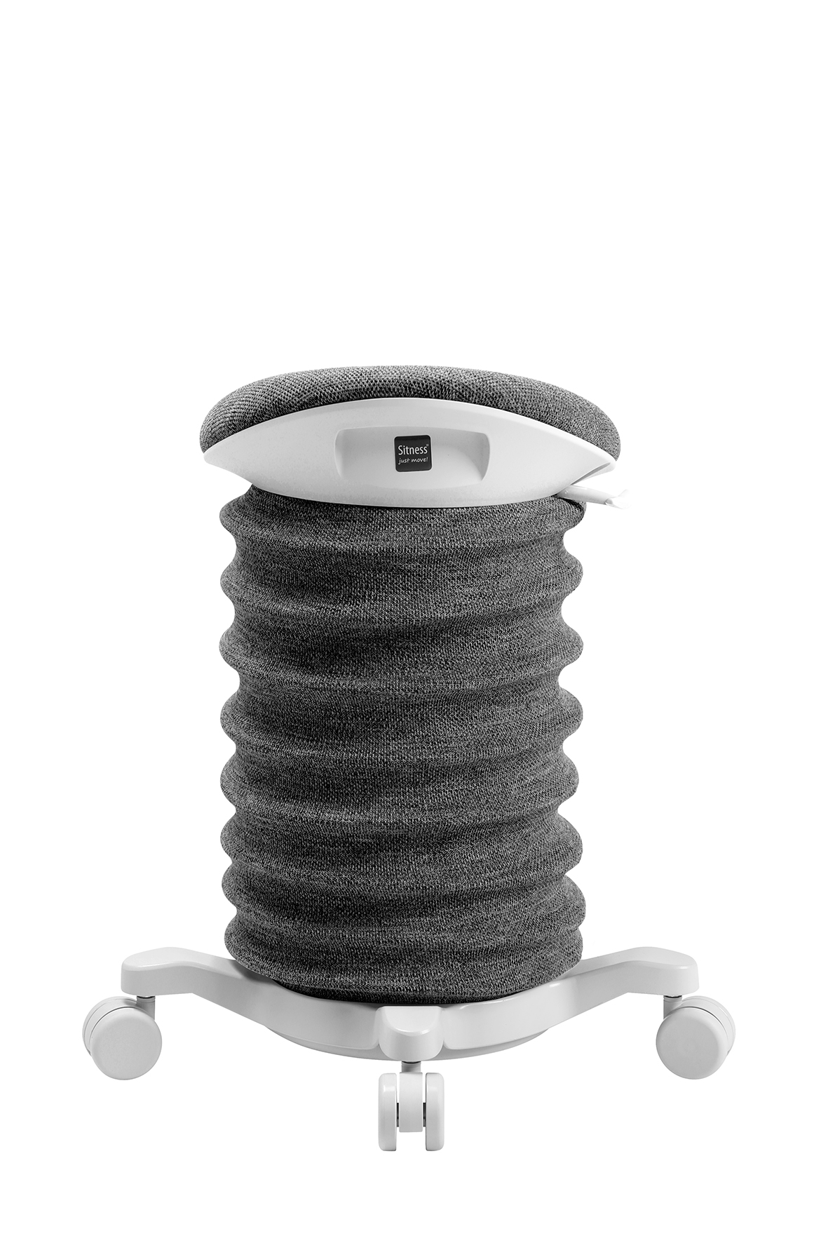 Lifestyle-Hocker Topstar Sitness 4D (mit Rollen) schwarz-weiss