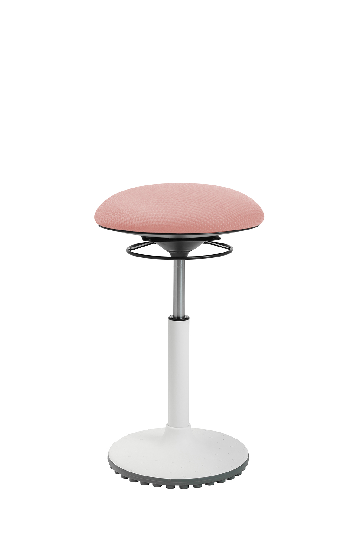 living chairs "Move" high Stehhocker weiss/zartrosa