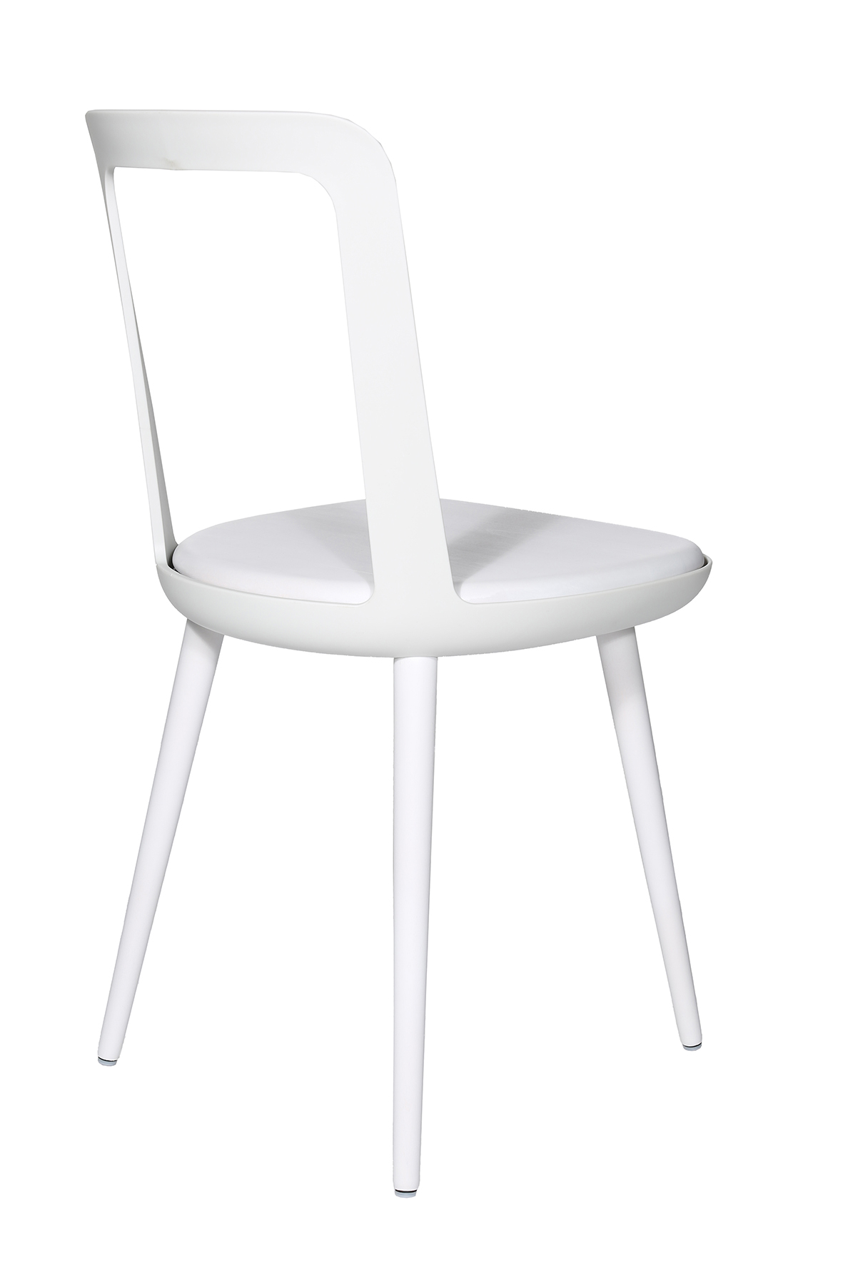 Esszimmerstuhl Wagner W-2020 Chair smokey white, Beine lackiert