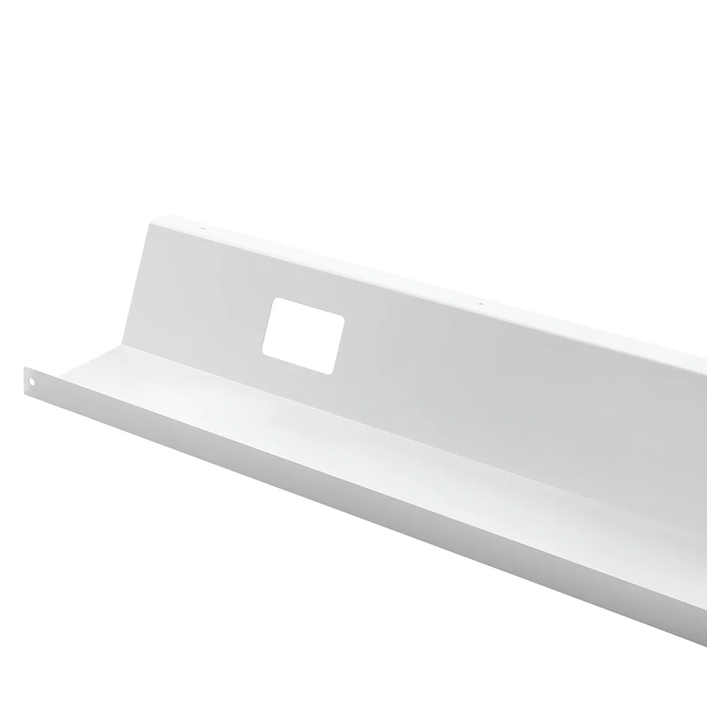 Kabelwanne weiss für Schreibtische 110cm