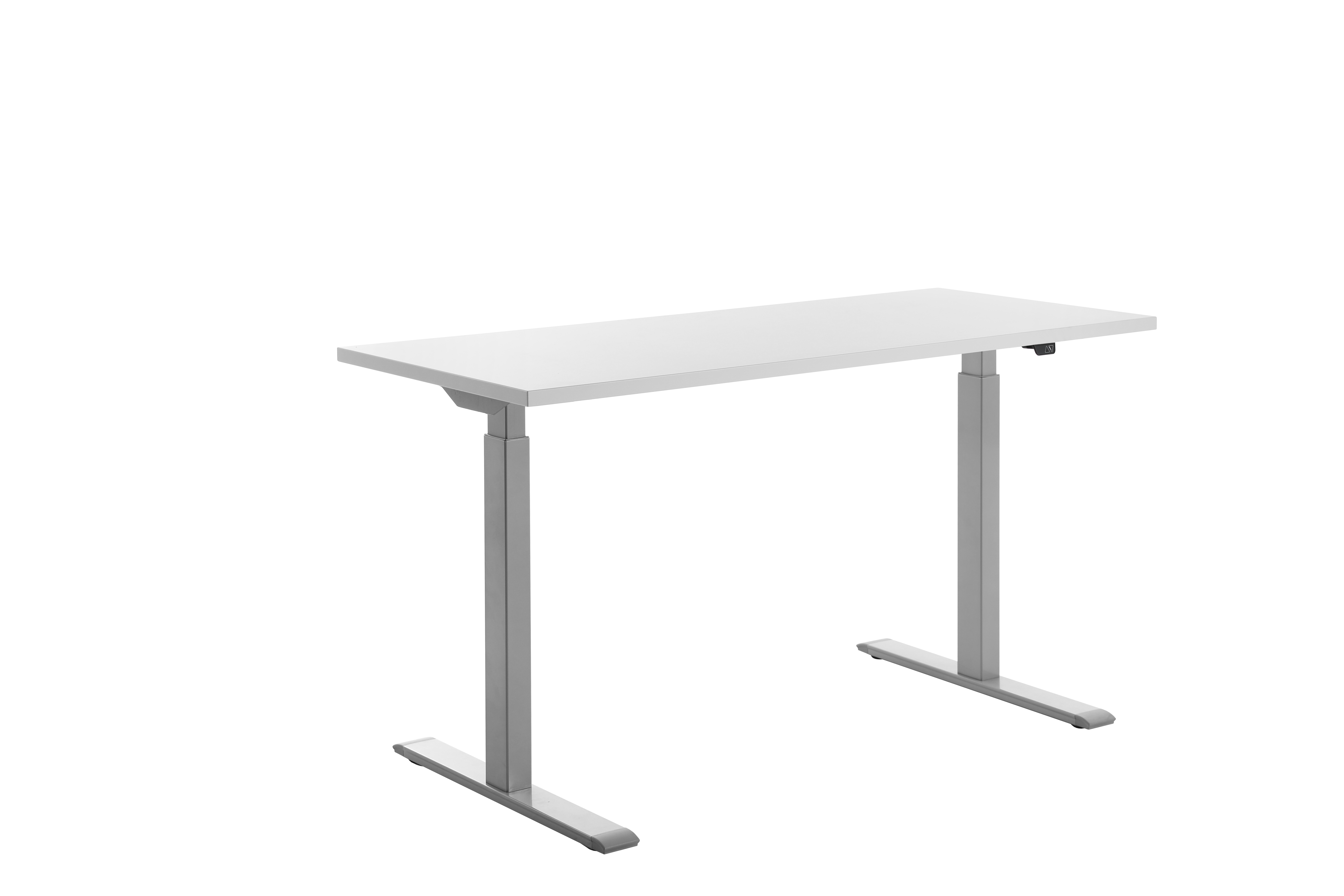 140 x 60 cm Schreibtisch Topstar Ergo E-Table höhenverstellbar - grau, weiss