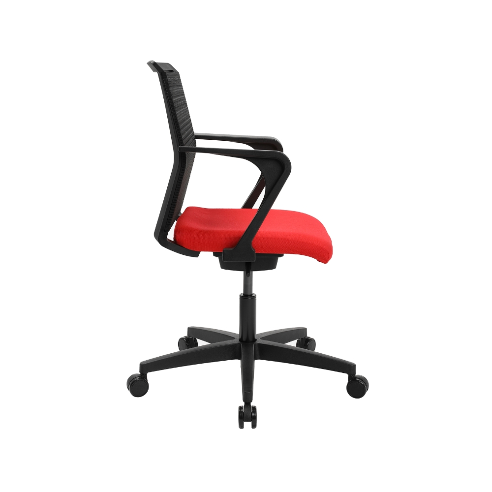 Home-Office Stuhl Sitness Smart Point rot mit fester Armlehne