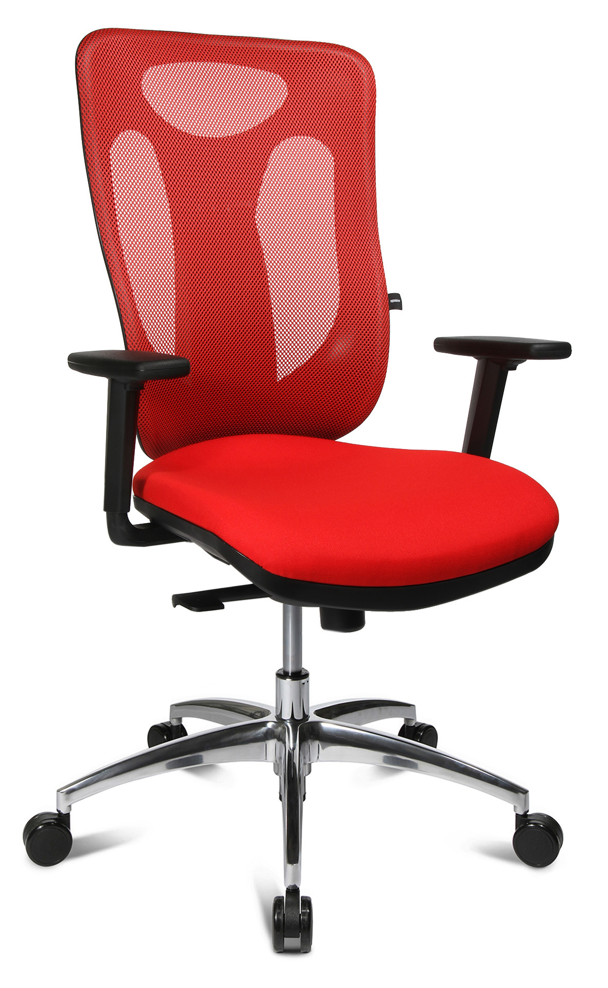 Bürostuhl Topstar Sitness Net Pro rot ohne Kopfstütze