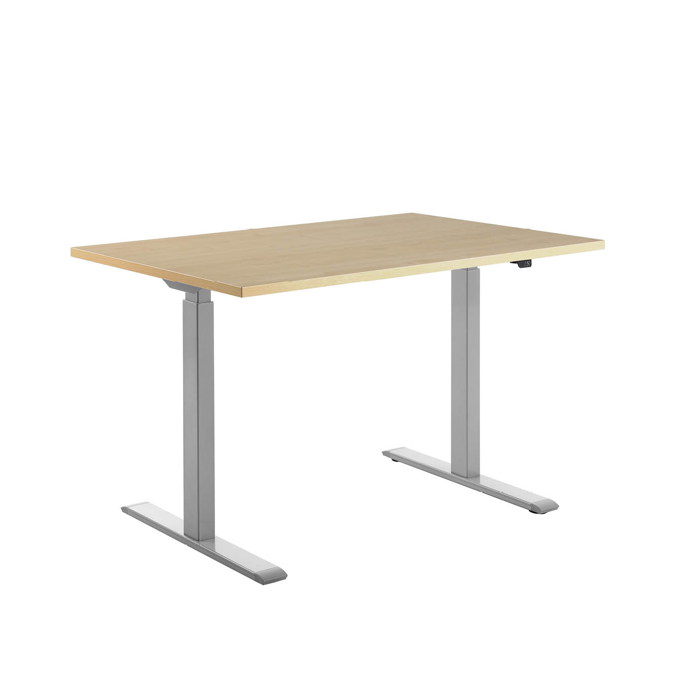 120 x 80 cm Höhenverstellbarer Schreibtisch Topstar Ergo E-Table - grau, Ahorn