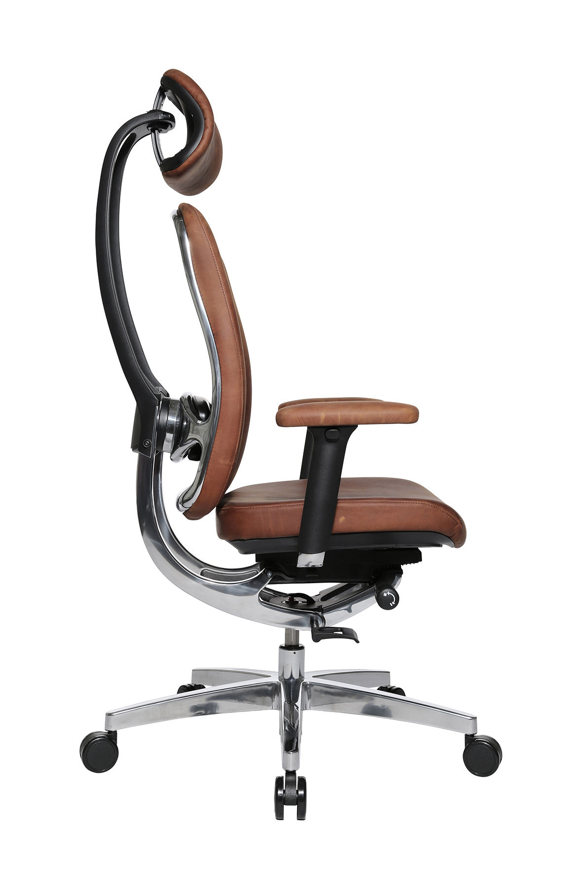 Profi Bürostuhl Wagner AluMedic Ltd. S Cognac Vintage Edition
