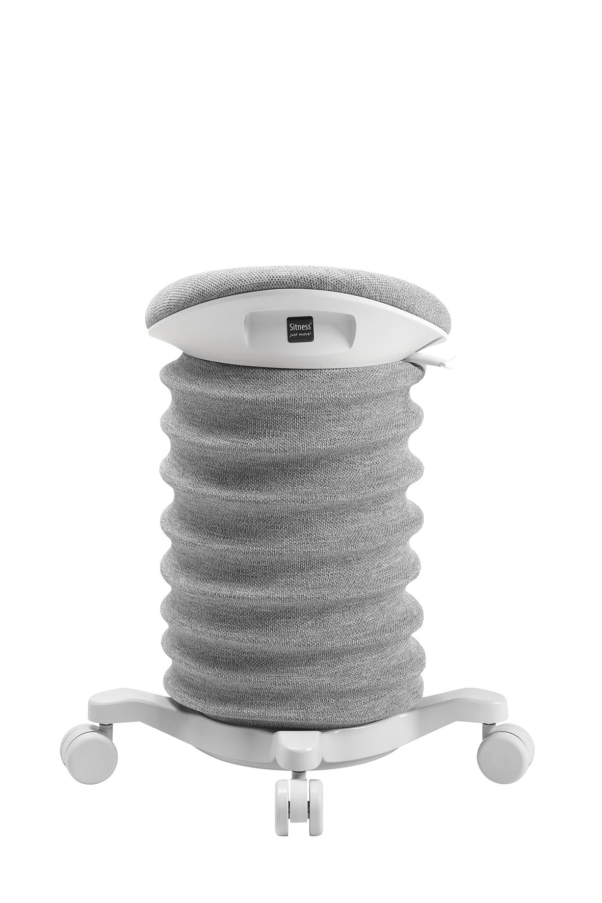 Lifestyle-Hocker Topstar Sitness 4D (mit Rollen) grau-weiss