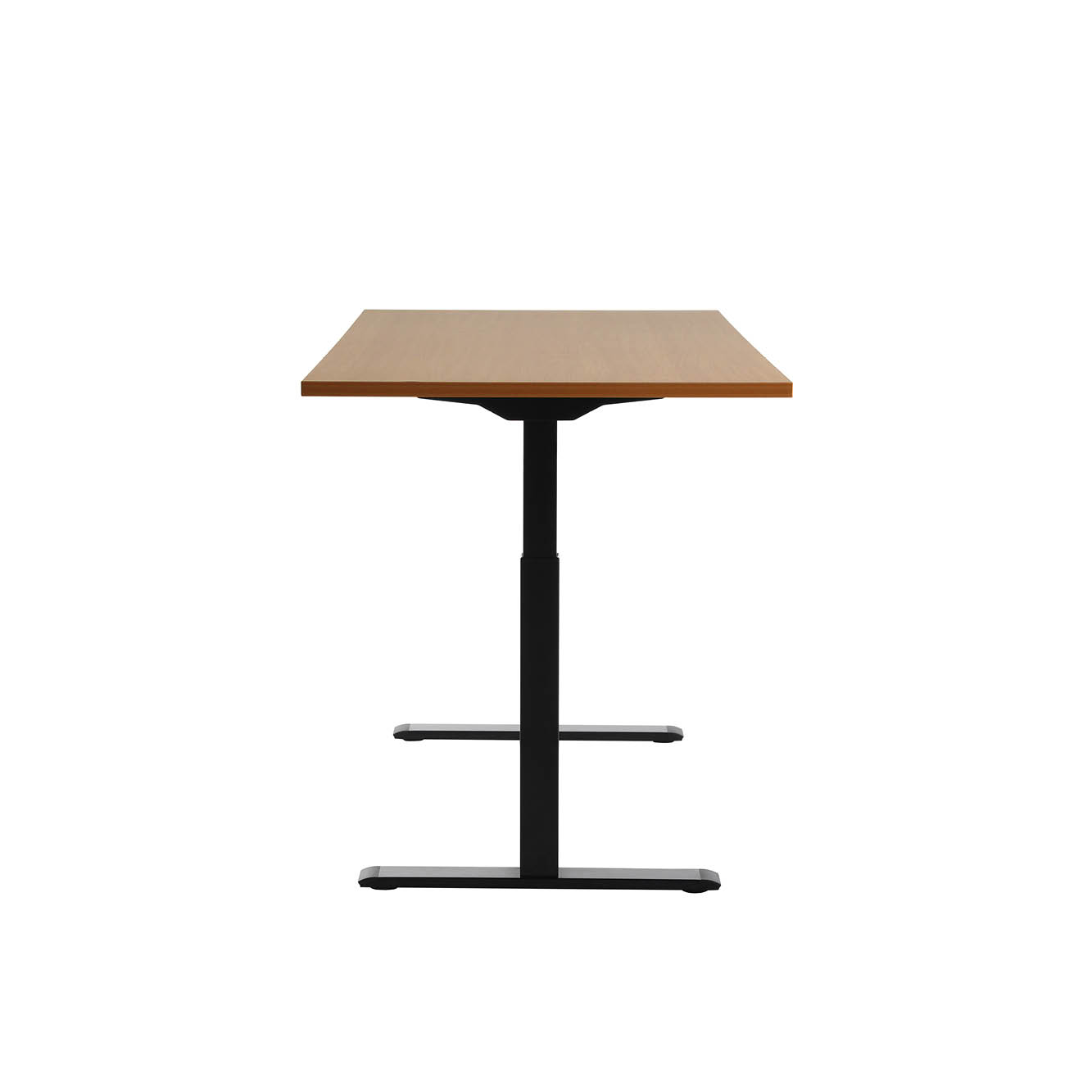 160 x 80 cm Schreibtisch Topstar Ergo E-Table höhenverstellbar - schwarz, Buche