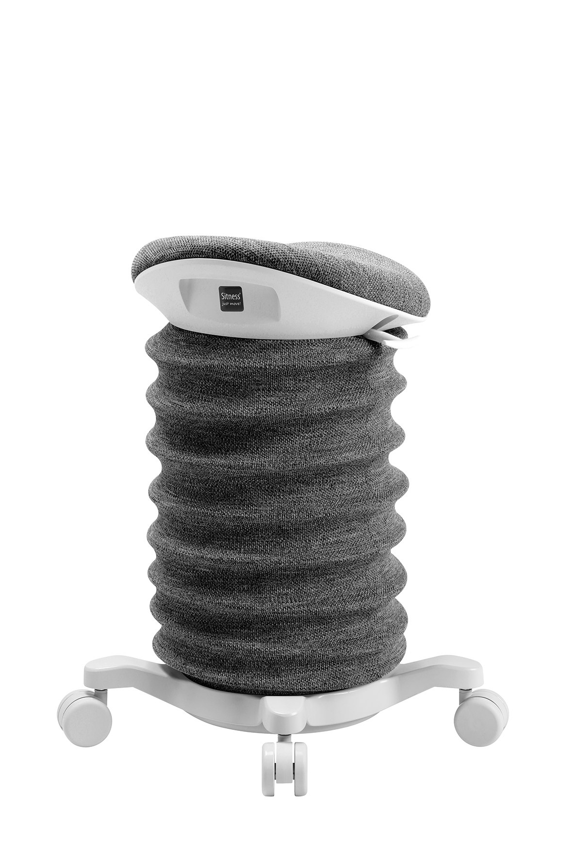 Lifestyle-Hocker Topstar Sitness 4D (mit Rollen) schwarz-weiss