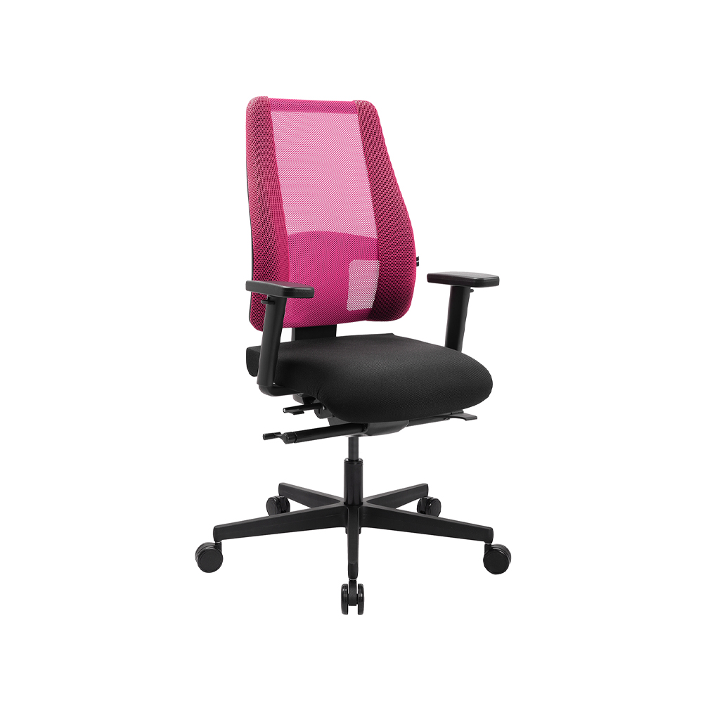 Bürostuhl mit Schiebesitz Topstar Sitness Premium pink