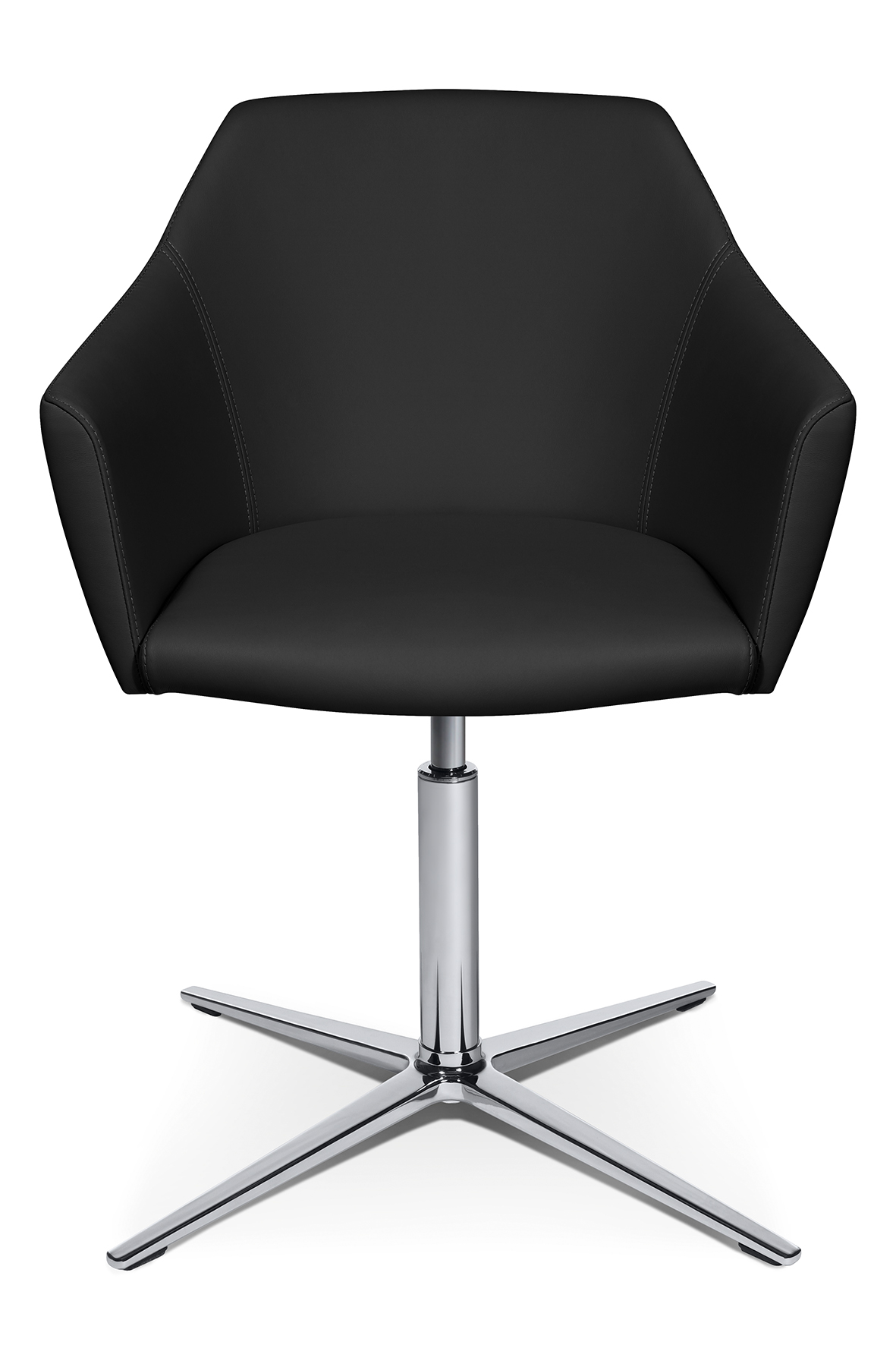 Loungesessel Wagner W-Cube 5 Leder schwarz