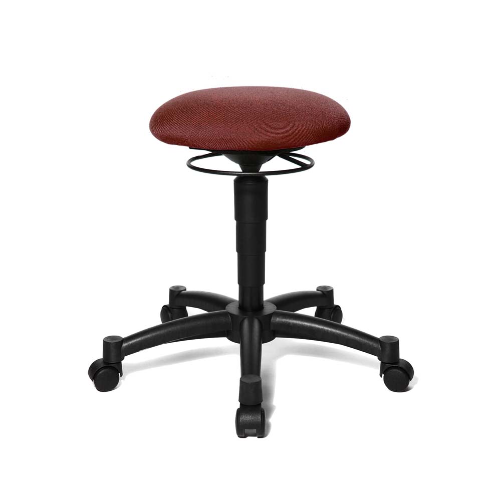 Fitness-Hocker Topstar Body Balance 10 Stoff bordeaux