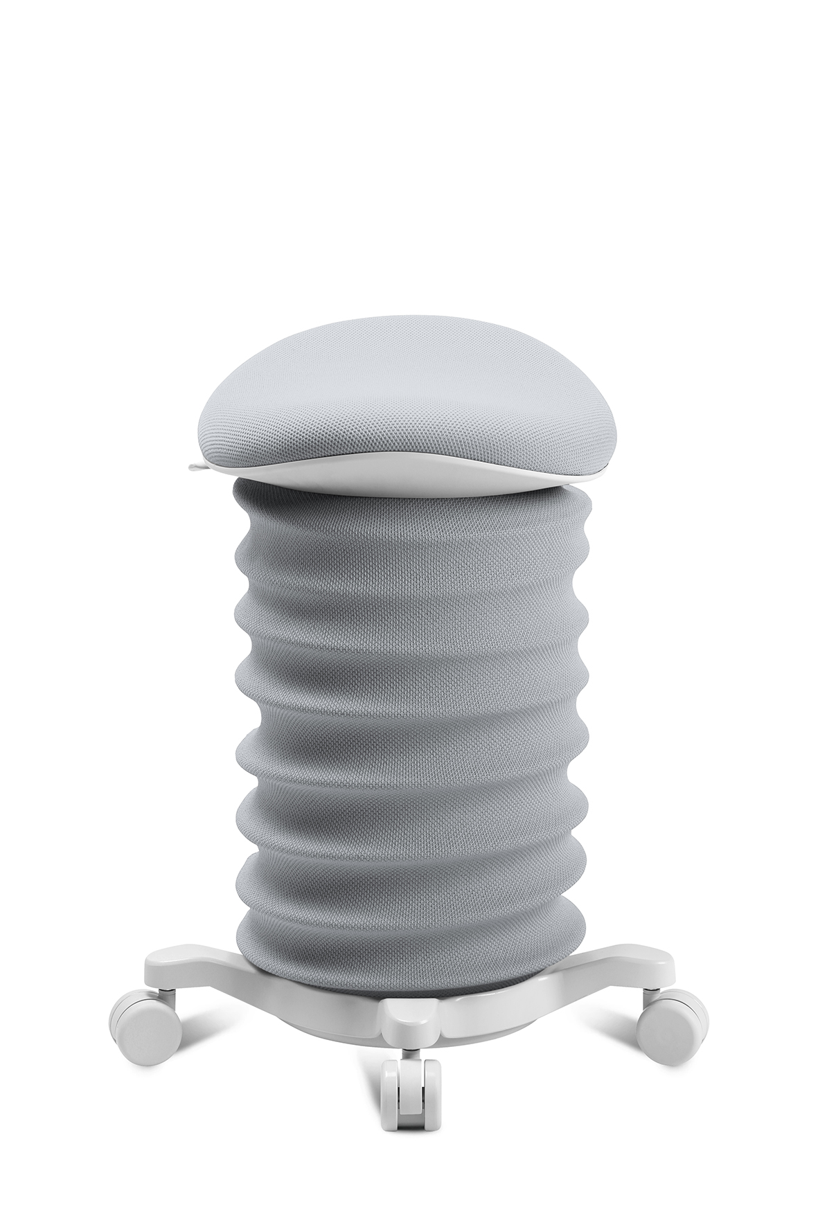 Lifestyle-Hocker Topstar Sitness 4D (mit Rollen) grau-weiss