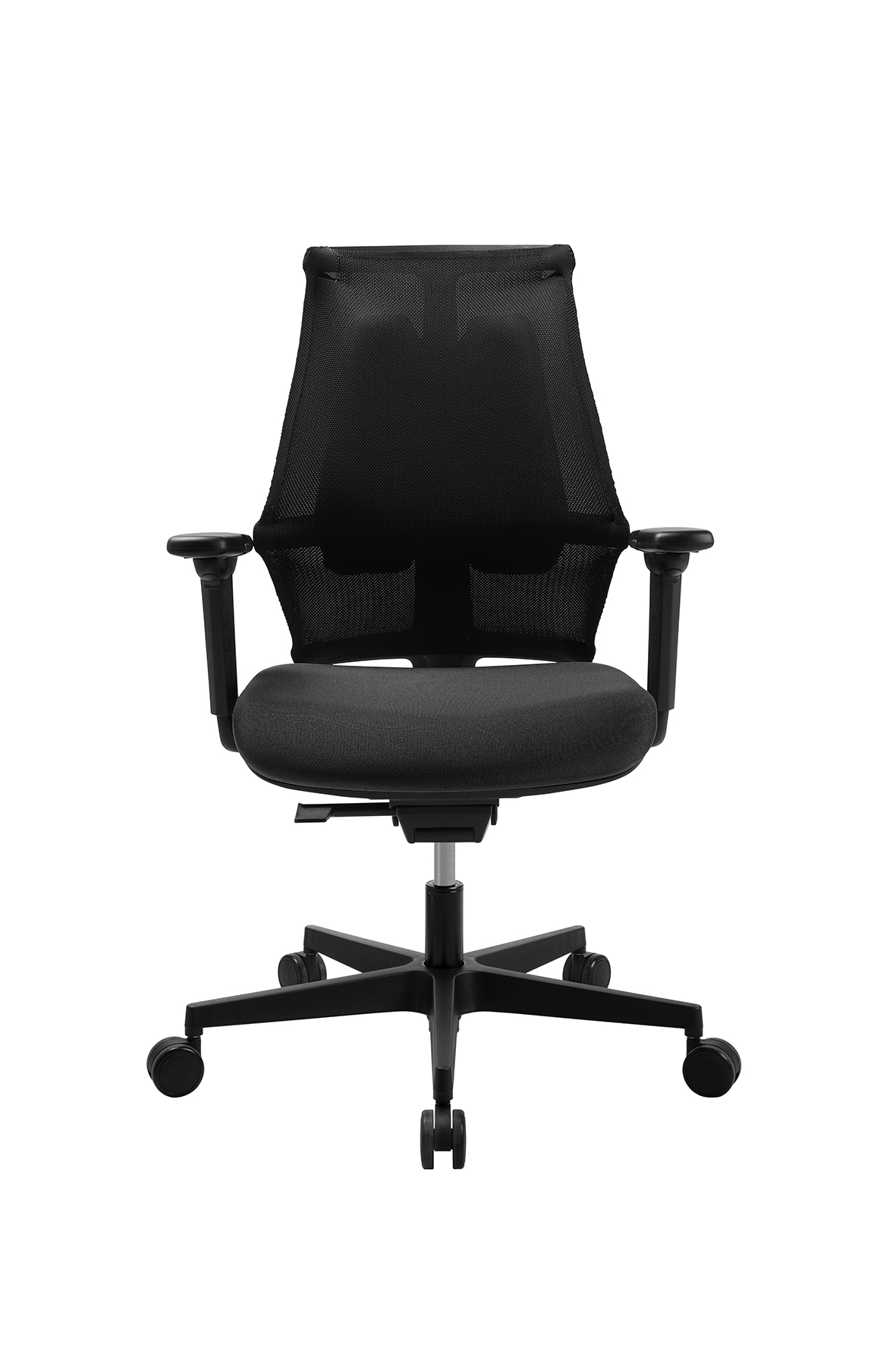 Bürostuhl Topstar Sitness X Back, schwarz-schwarz, Fußkreuz schwarz