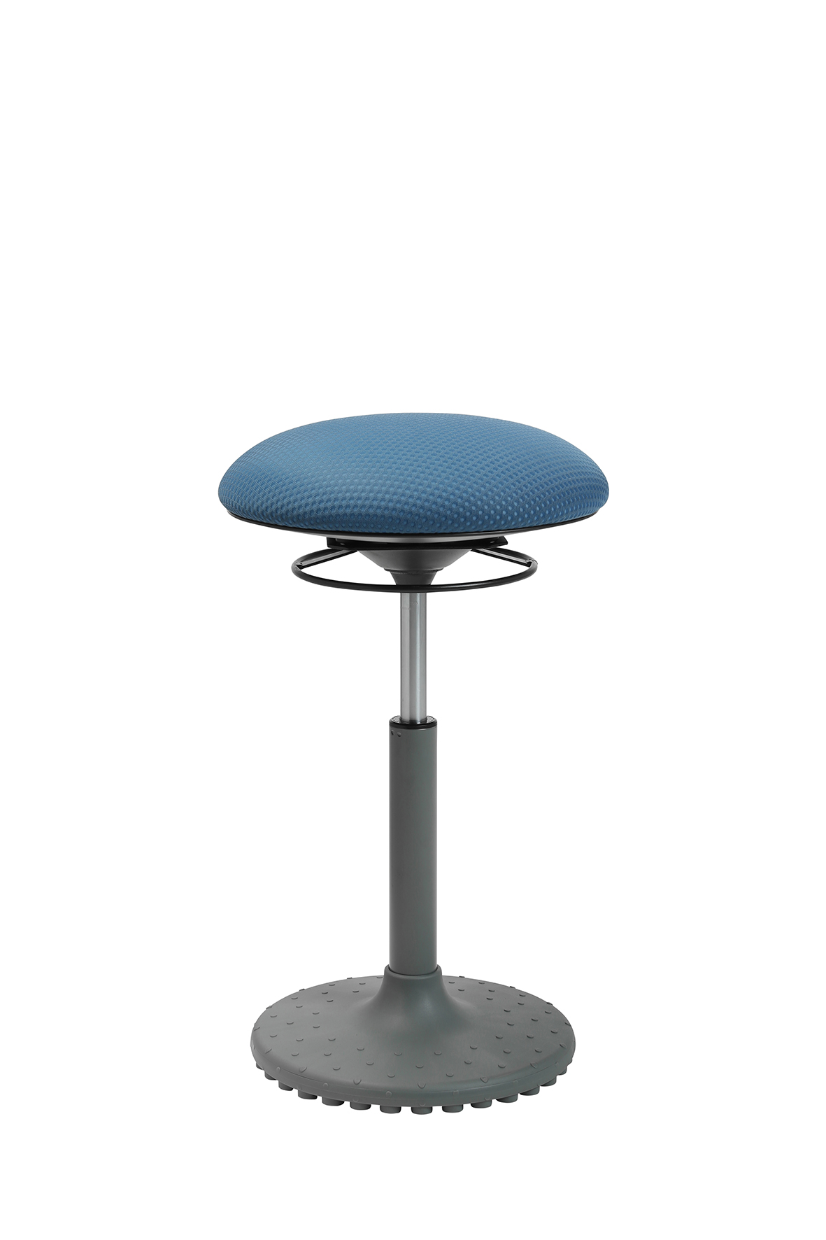 living chairs "Move" high Stehhocker grau/petrolblau