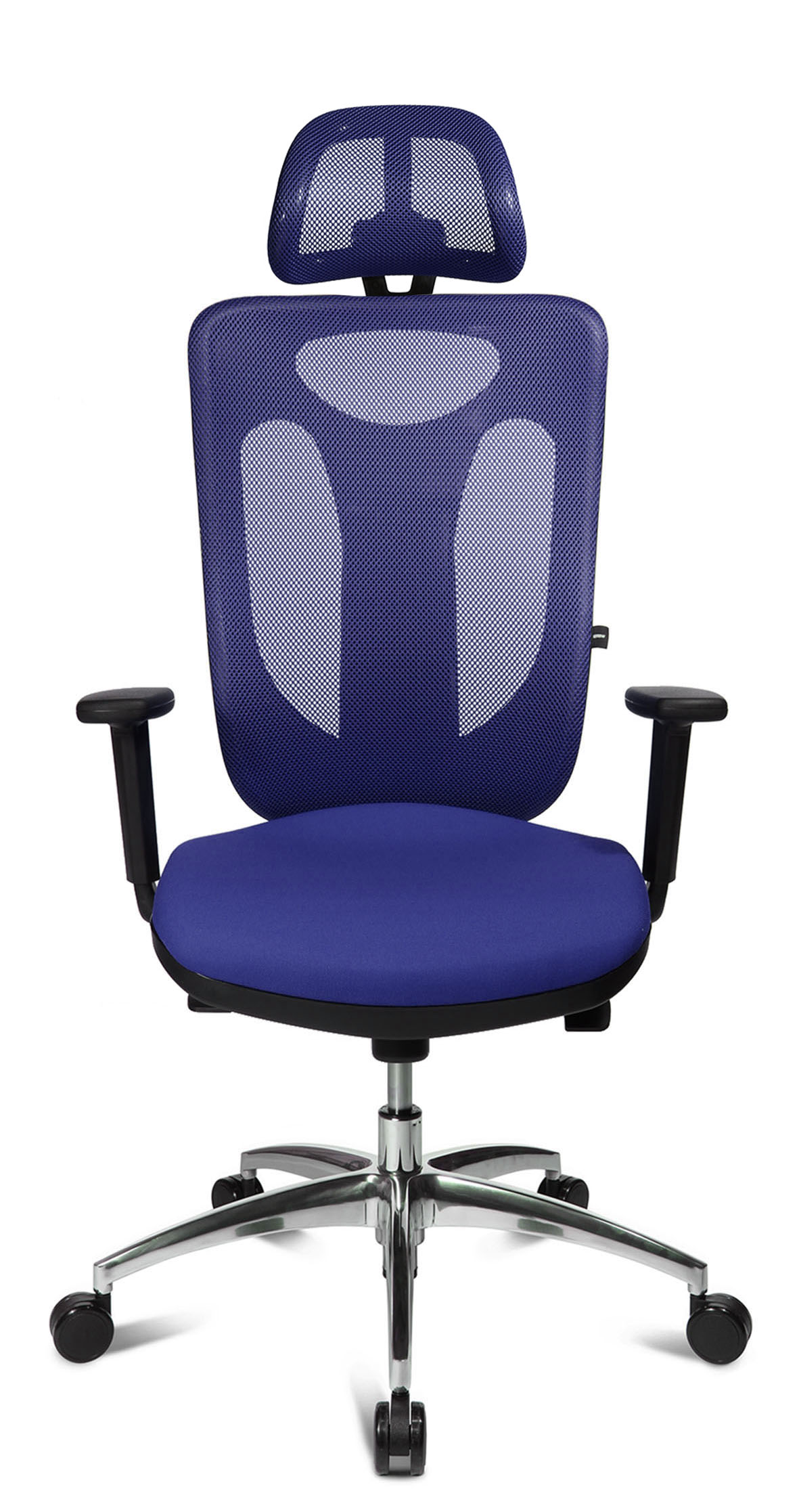 Home-Office Stuhl Sitness Net Pro blau inkl. Kopfstütze
