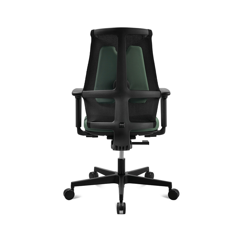 Bürostuhl Topstar Sitness X Back, grün-schwarz, Fußkreuz schwarz