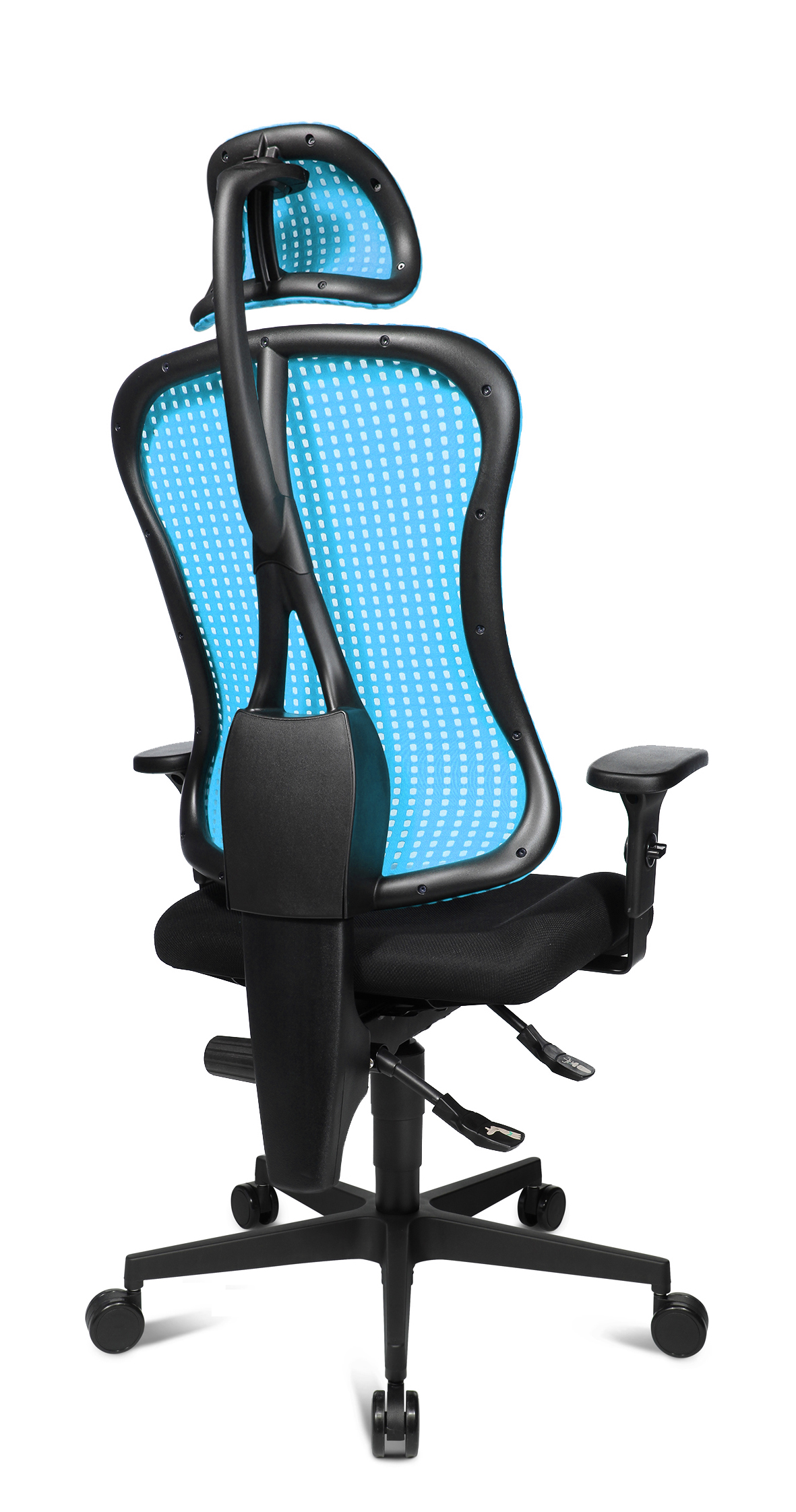 Bürostuhl Topstar Sitness 90 mit Kopfstütze hellblau