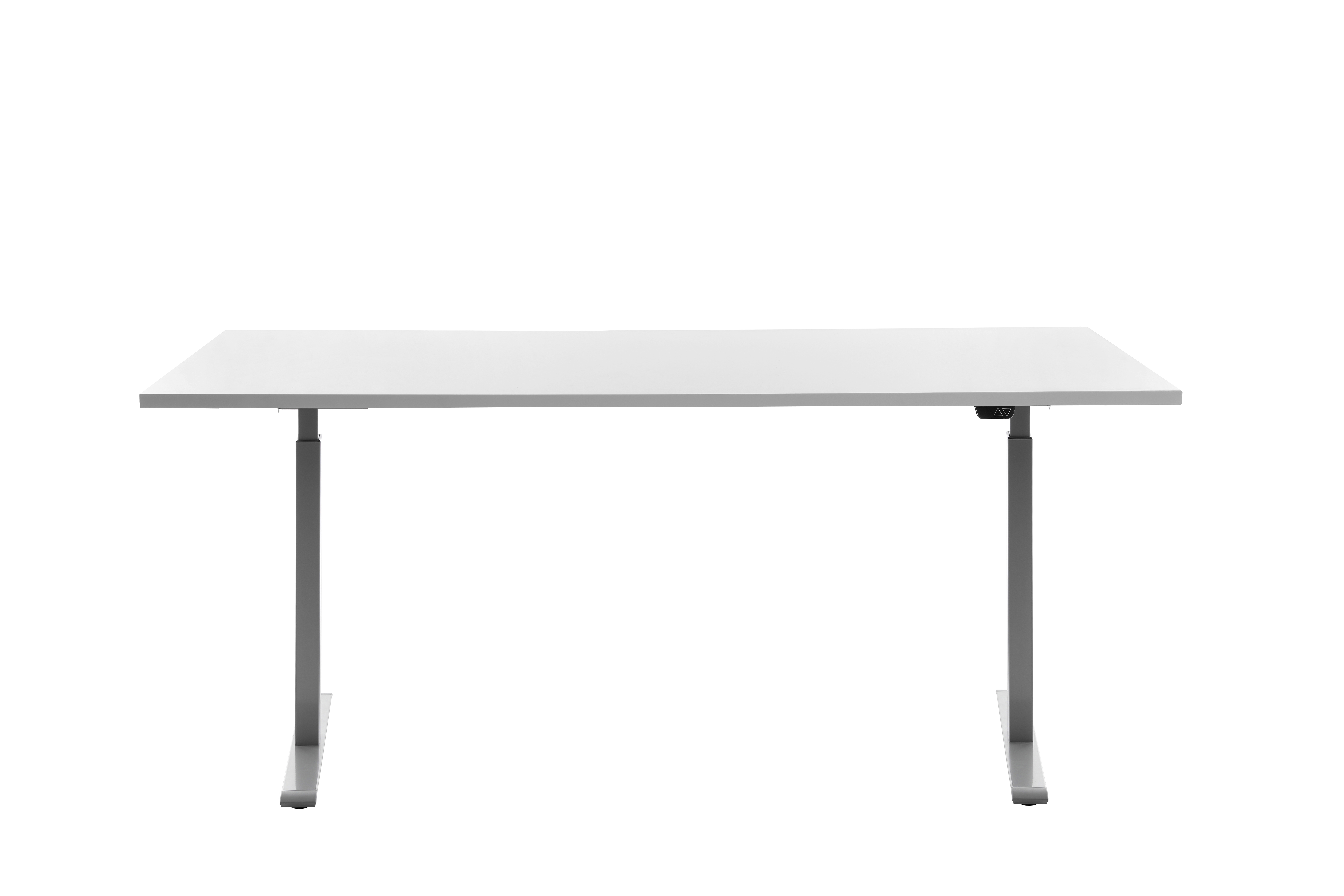 180 x 80 cm Schreibtisch Topstar Ergo E-Table höhenverstellbar - grau, weiss