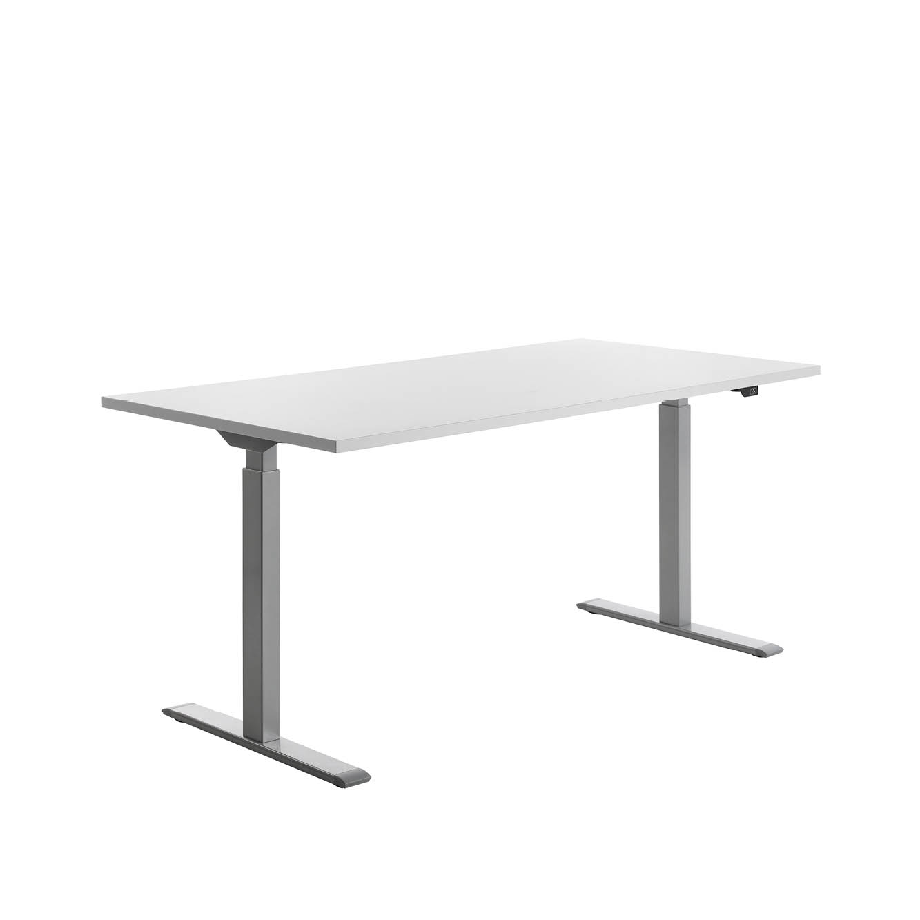160 x 80 cm Schreibtisch Topstar Ergo E-Table höhenverstellbar - grau, weiss